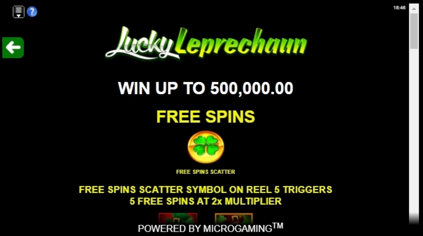 Info of Lucky Leprechaun Slot Game by iSoftBet