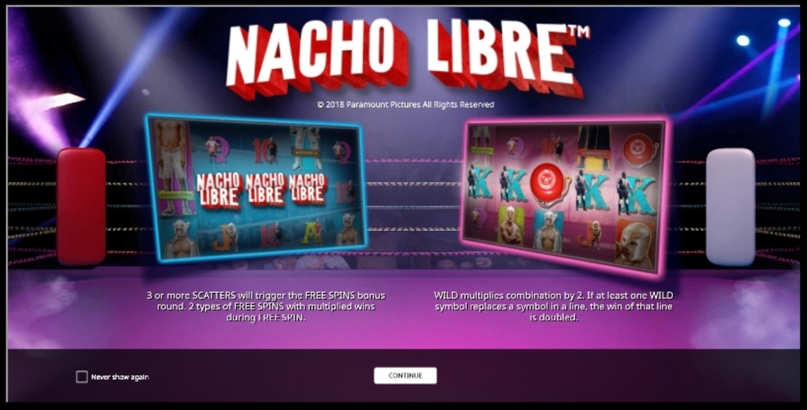Play Nacho Libre Free Casino Slot Game by iSoftBet