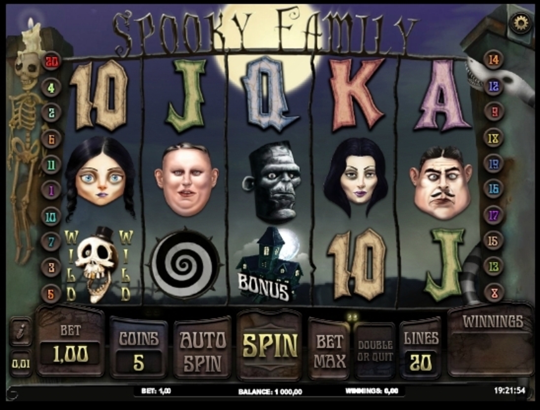 Reels in Spooky Family Slot Game by iSoftBet