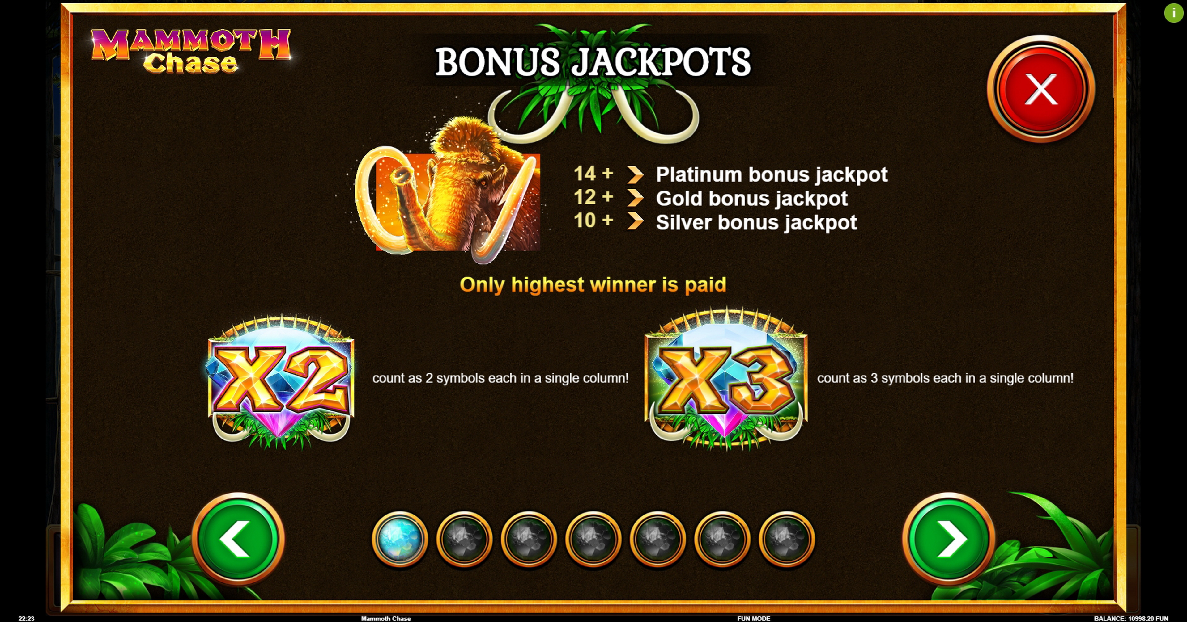 Info of Mammoth Chase Slot Game by Kalamba Games