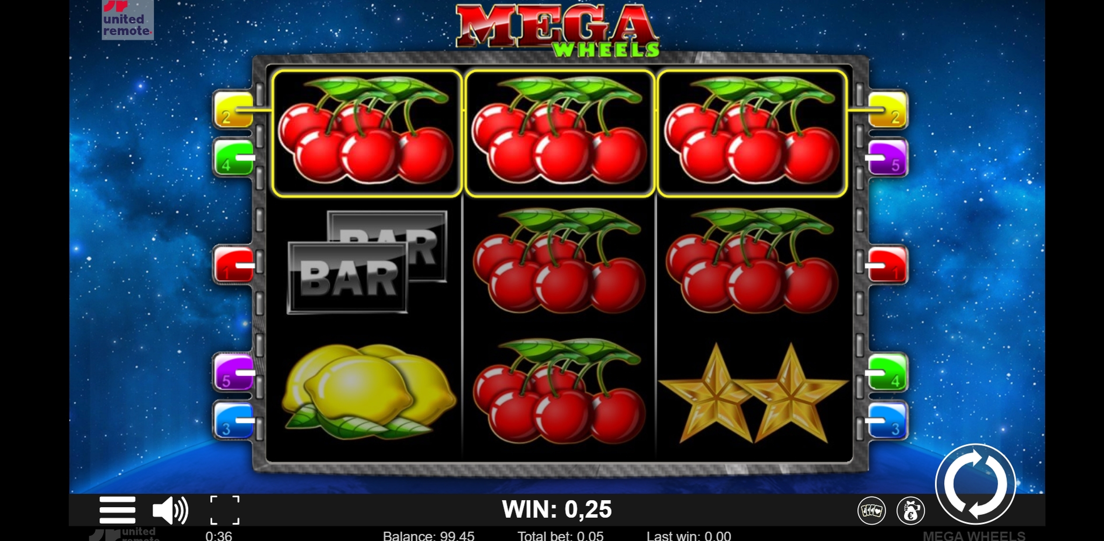 Win Money in Mega Wheels Free Slot Game by LionLine