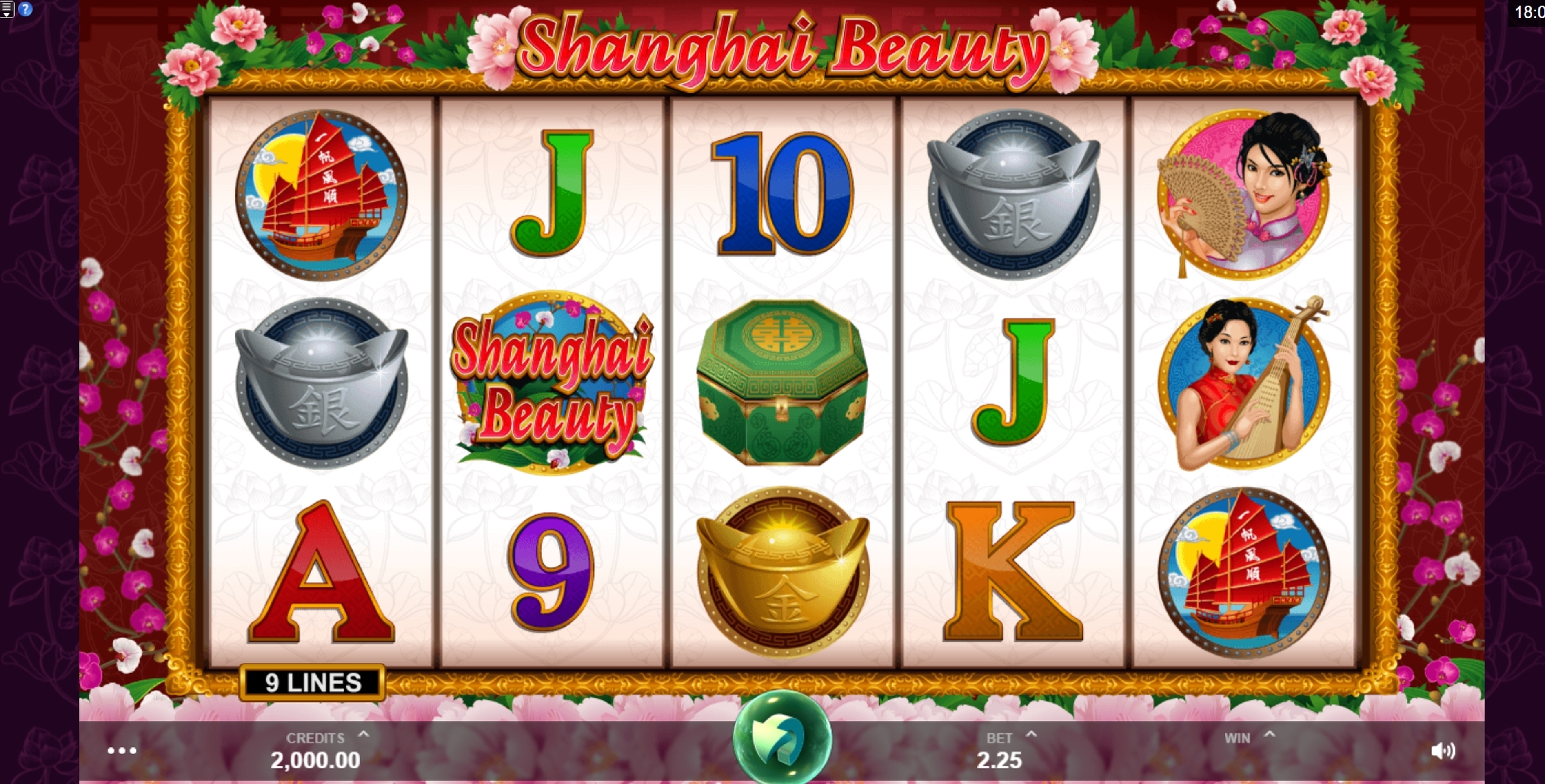 Reels in Shanghai Beauty Slot Game by MahiGaming