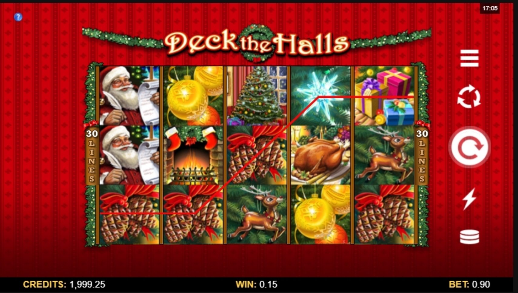 Win Money in Deck the Halls Free Slot Game by Microgaming
