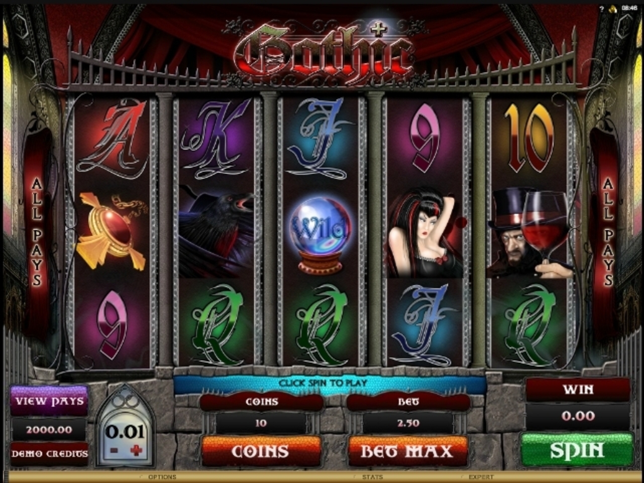Reels in Gothic Slot Game by Microgaming