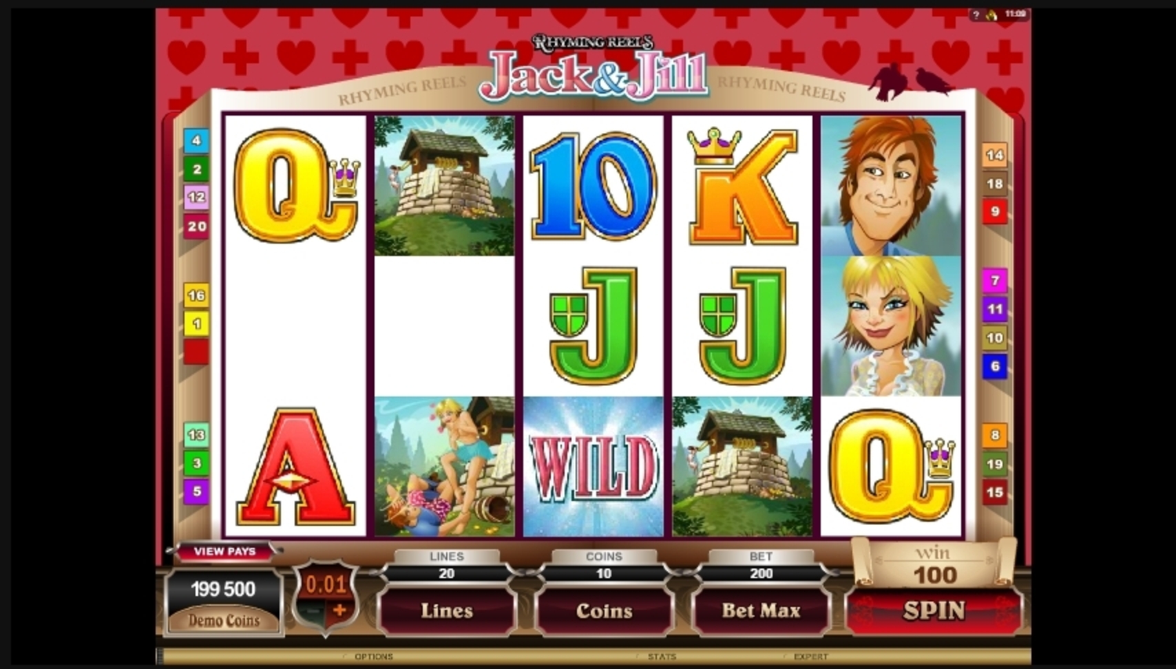 Win Money in Jack & Jill Free Slot Game by Microgaming
