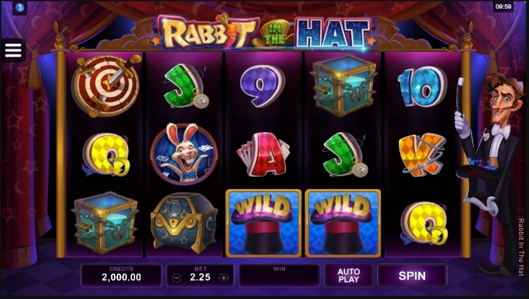Reels in Rabbit In The Hat Slot Game by Microgaming
