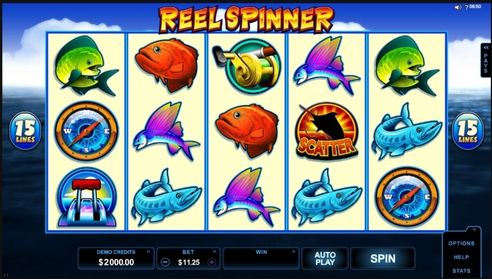 Reels in Reel Spinner Slot Game by Microgaming