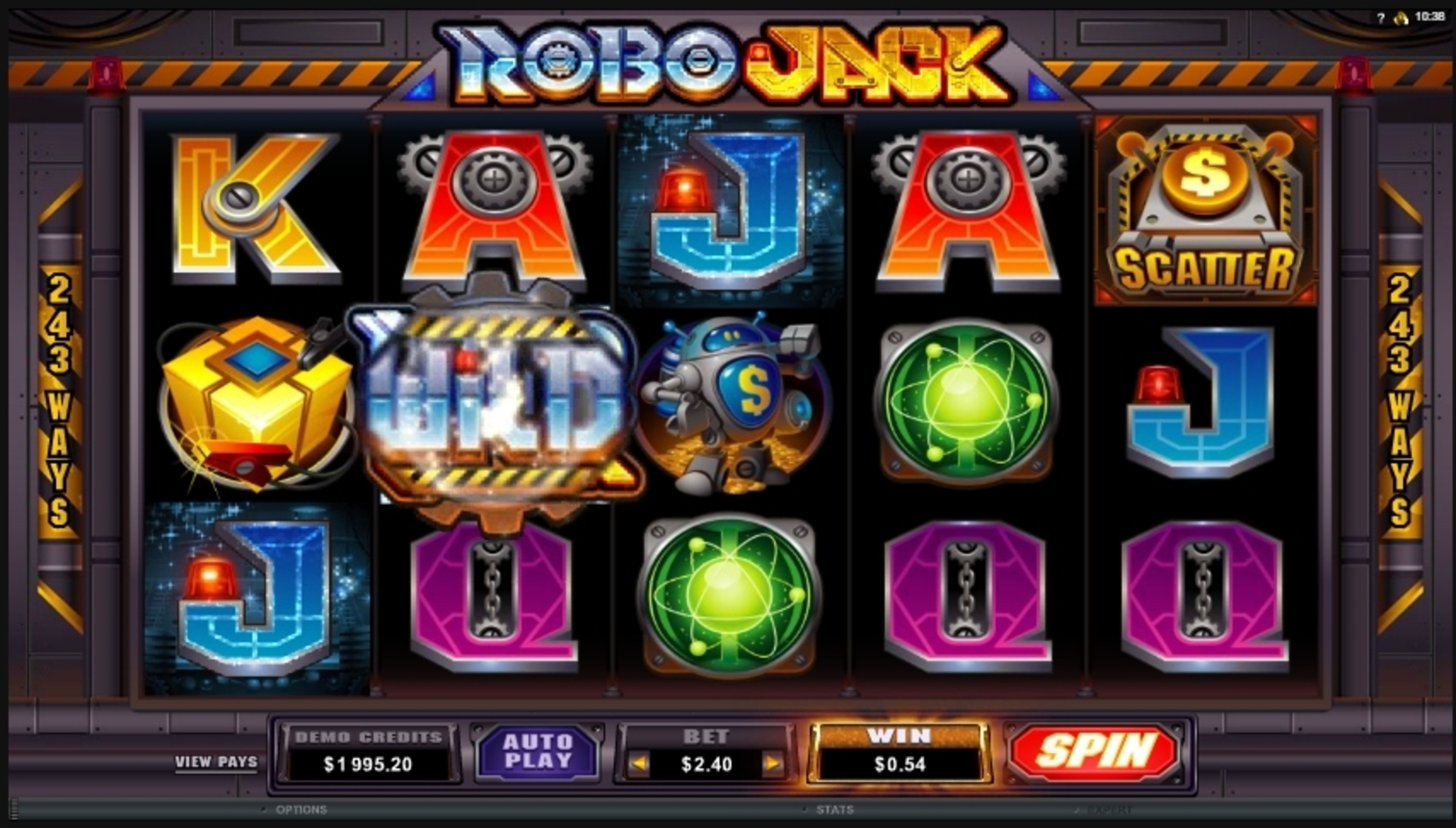 Win Money in Robo Jack Free Slot Game by Microgaming