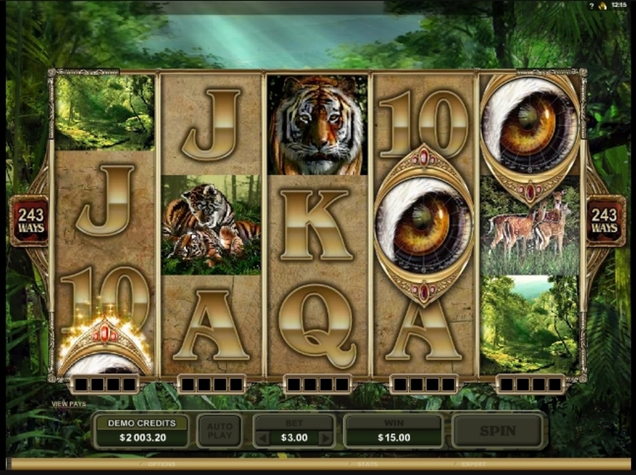 Win Money in Untamed Bengal Tiger Free Slot Game by Microgaming