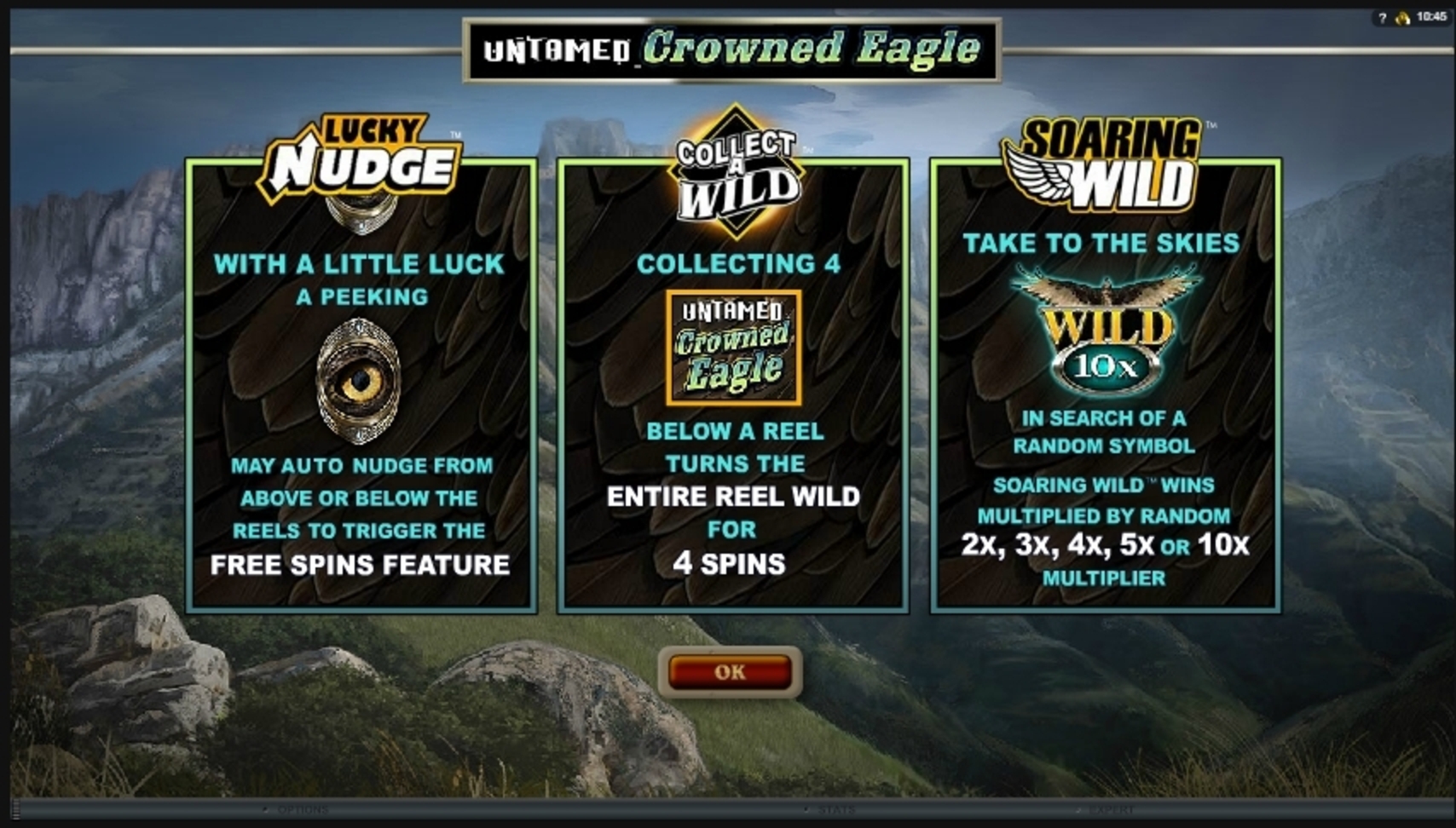 Play Untamed Crowned Eagle Free Casino Slot Game by Microgaming