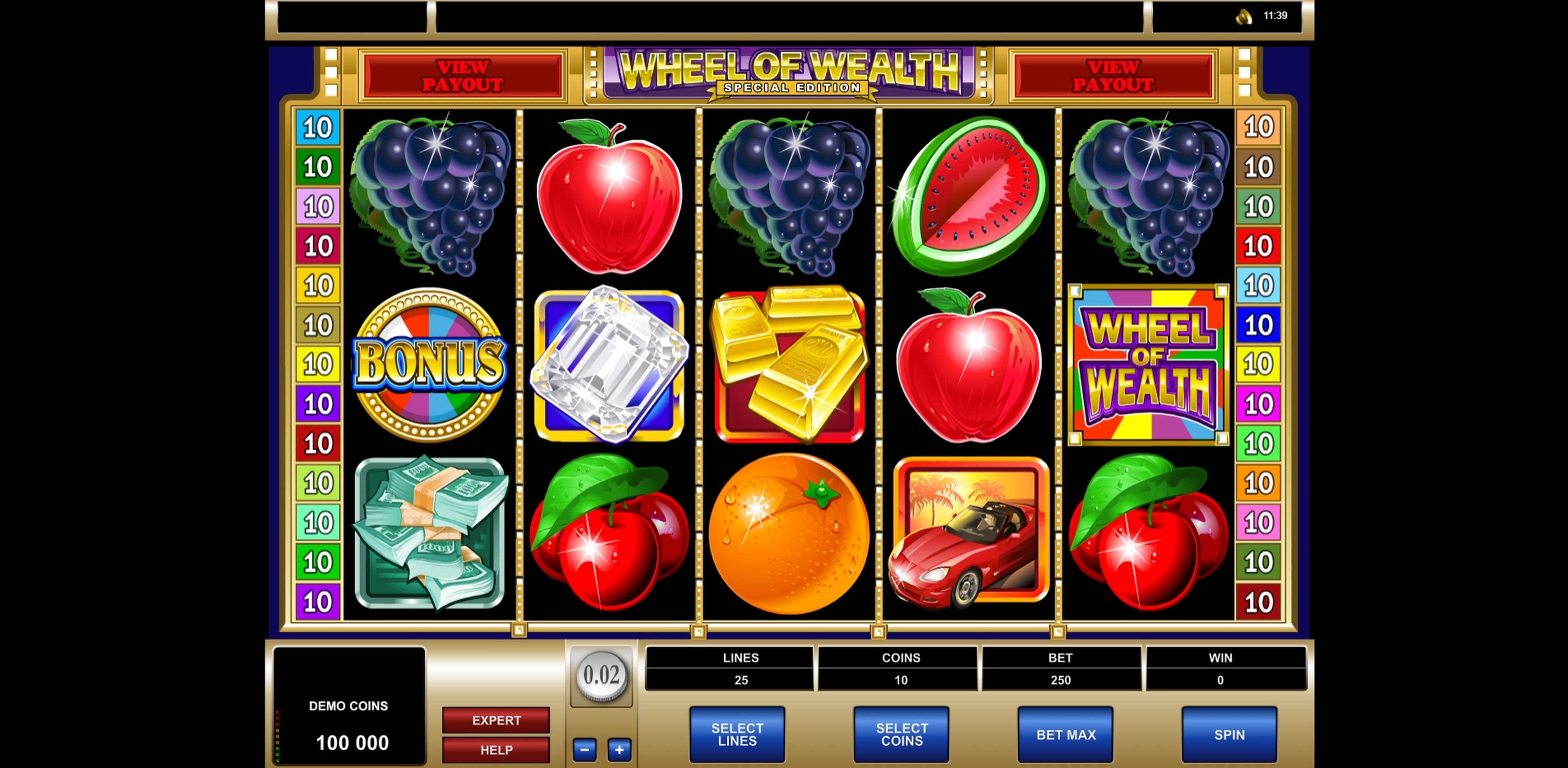 Reels in Wheel of Wealth Special Edition Slot Game by Microgaming