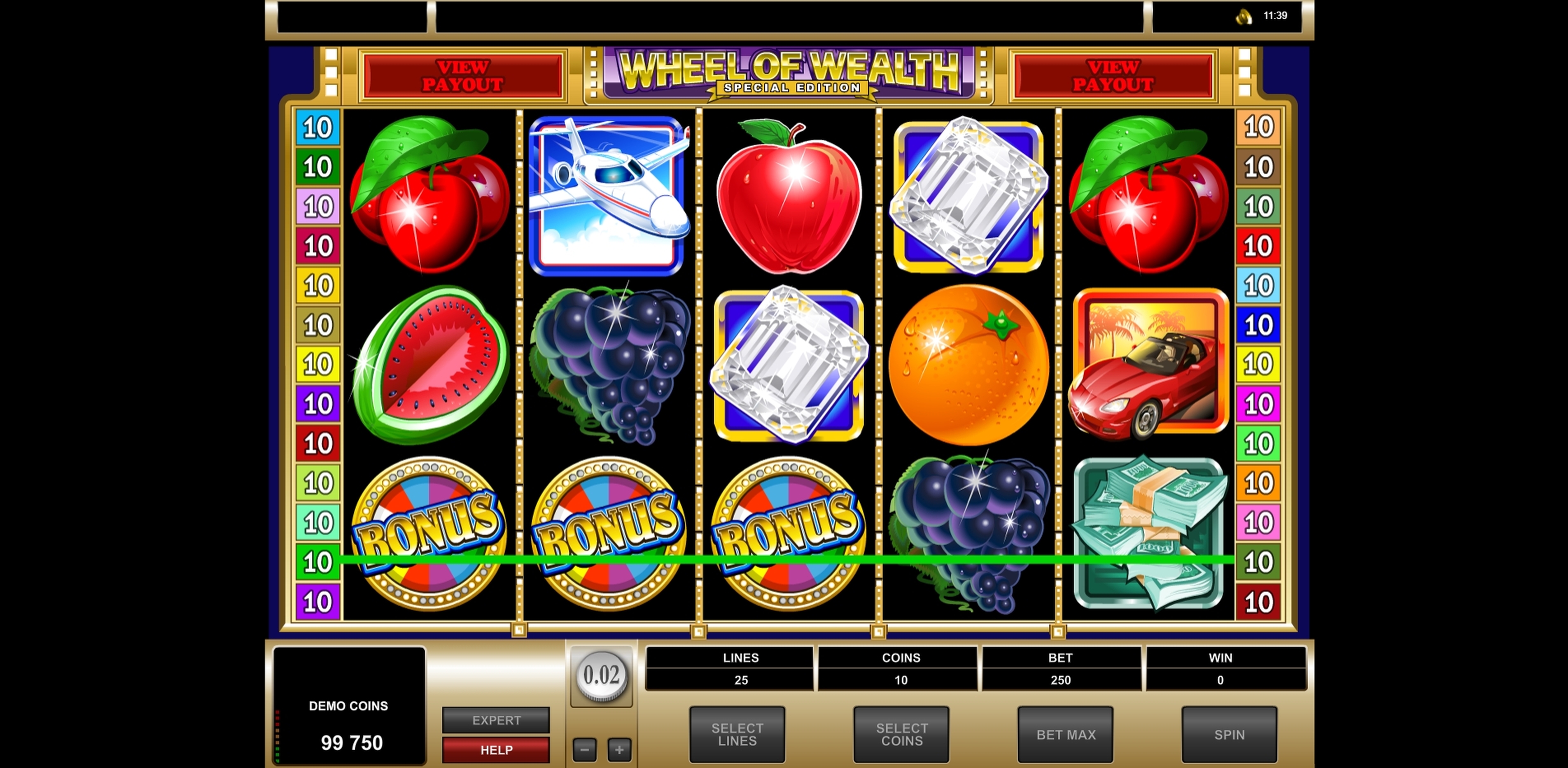 Win Money in Wheel of Wealth Special Edition Free Slot Game by Microgaming