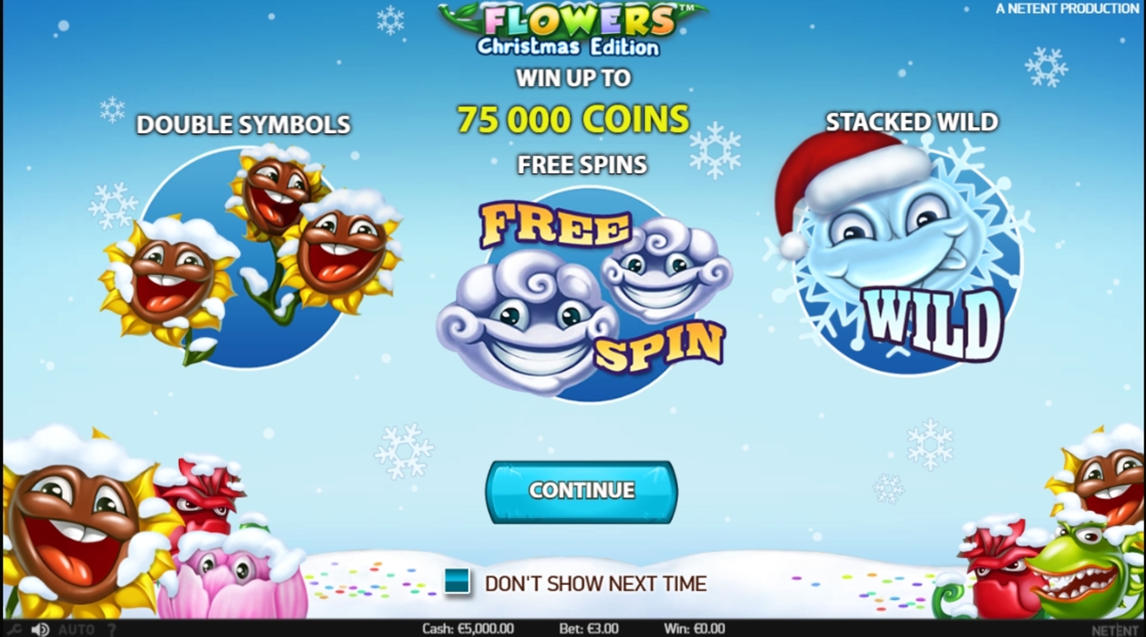 Play Flowers Christmas Edition Free Casino Slot Game by NetEnt