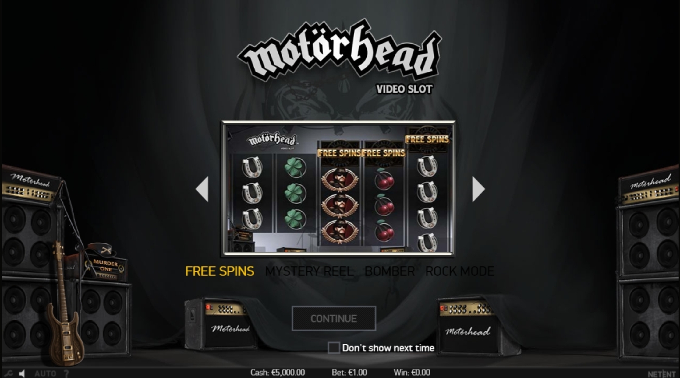 Play Motörhead Free Casino Slot Game by NetEnt