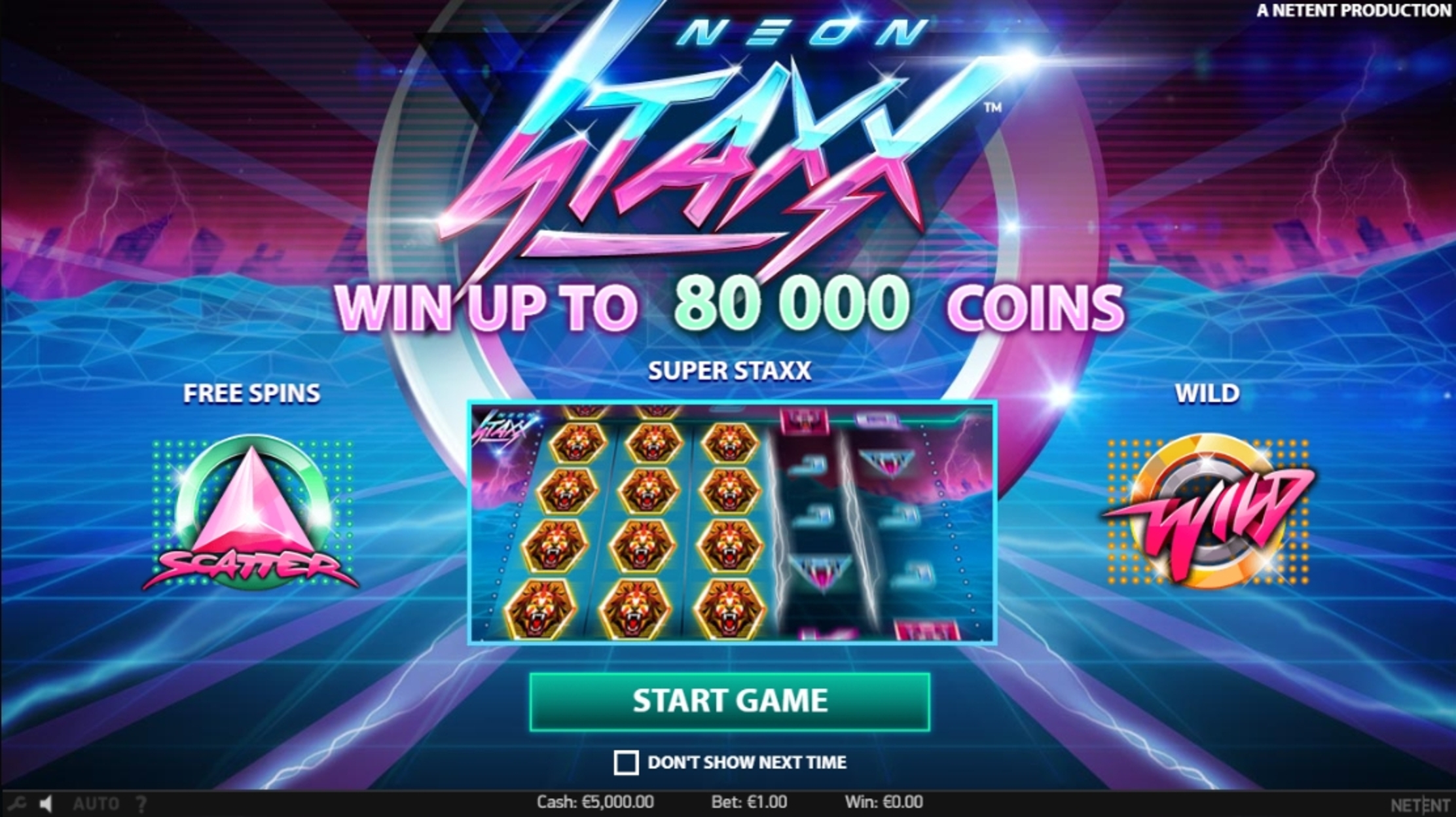 Play Neon Staxx Free Casino Slot Game by NetEnt