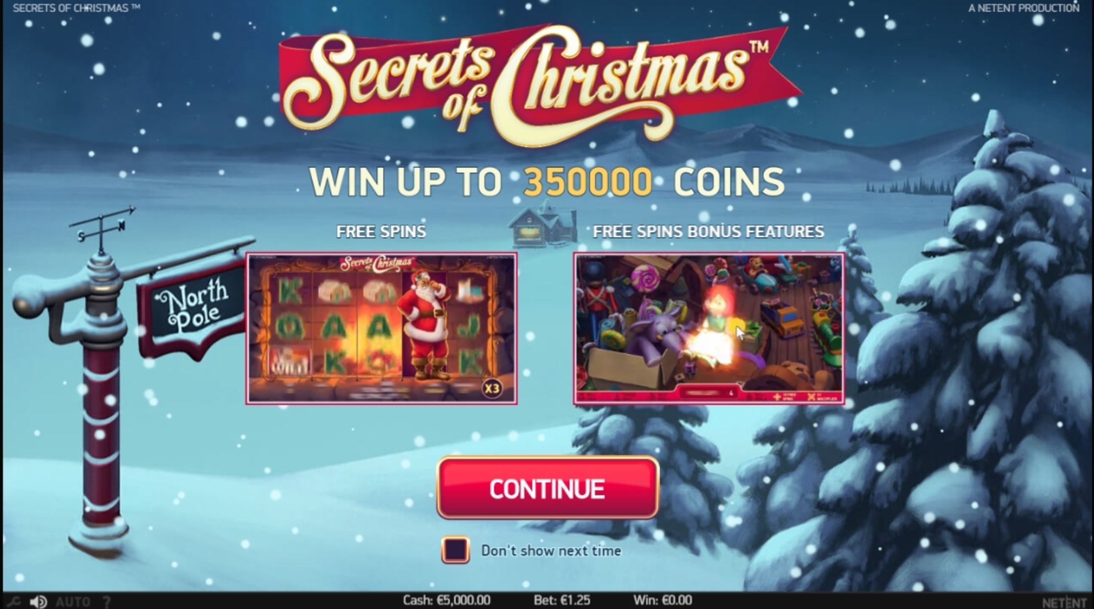 Play Secrets of Christmas Free Casino Slot Game by NetEnt