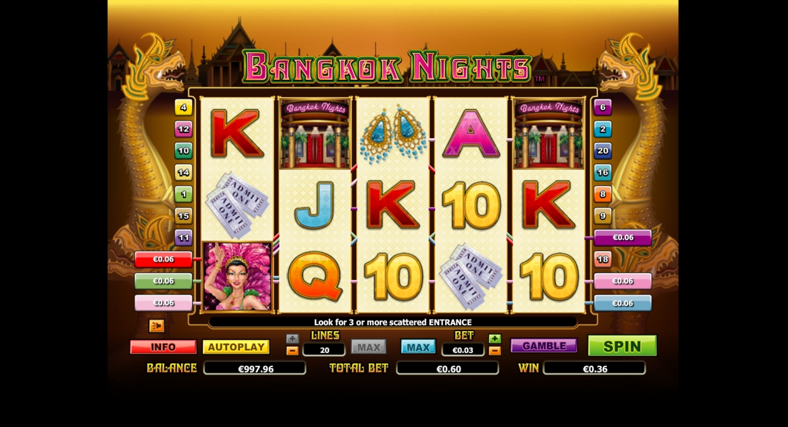 Win Money in Bangkok Nights Free Slot Game by NextGen Gaming
