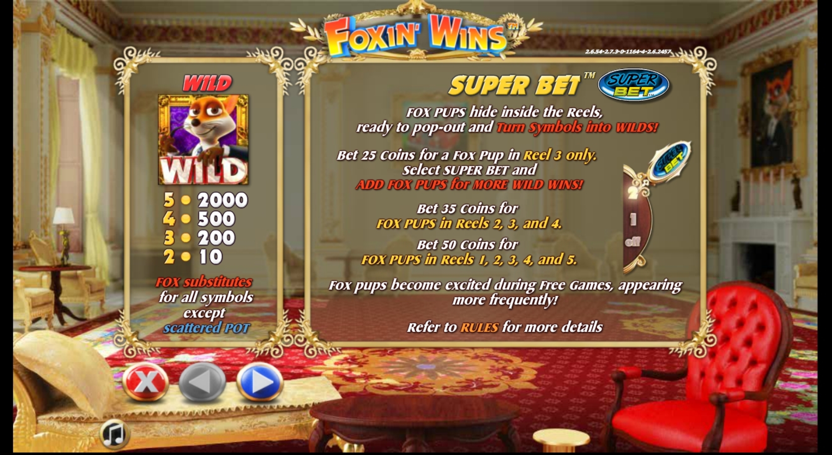 Info of Foxin' Wins Again Slot Game by NextGen Gaming