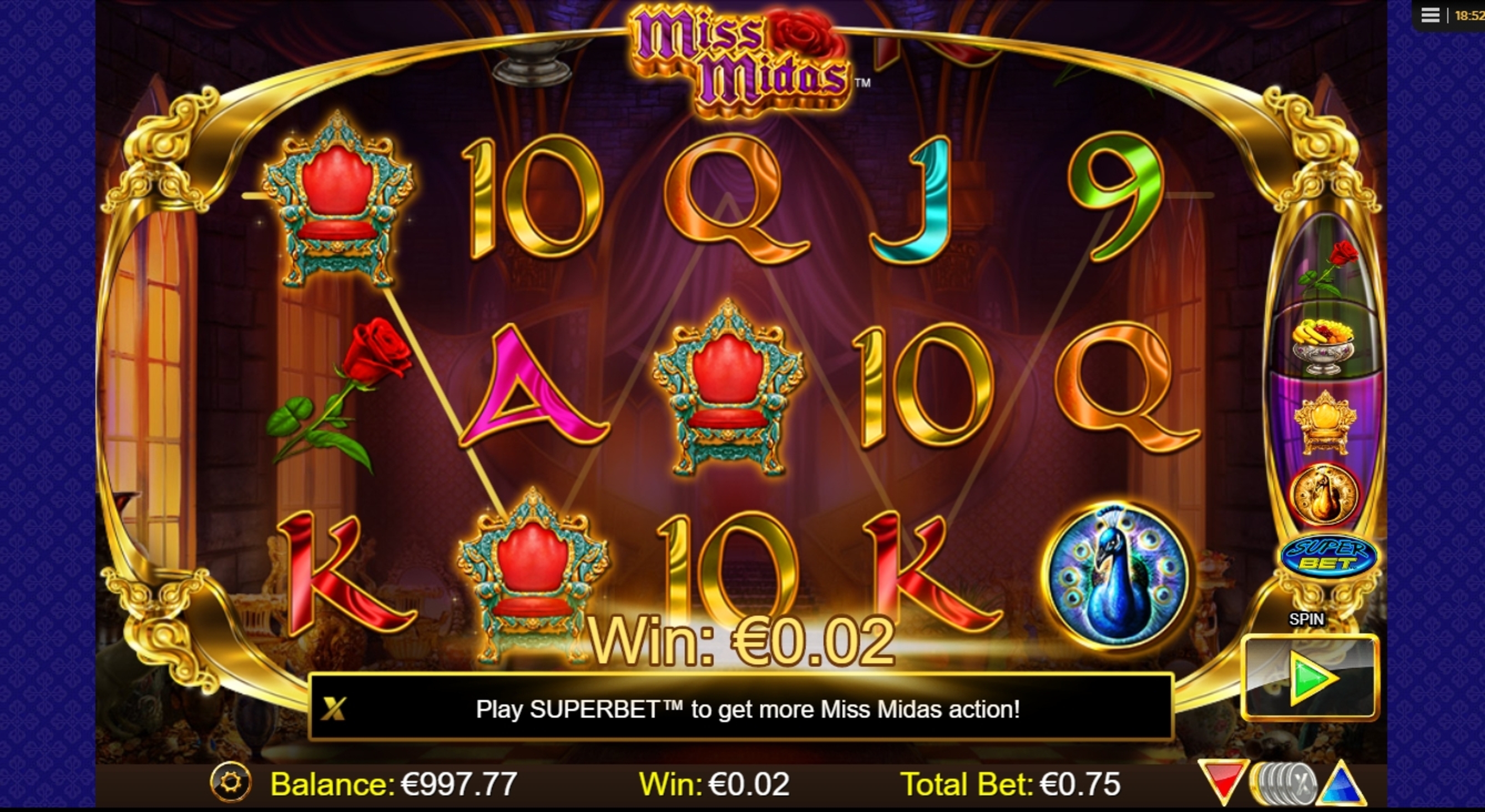 Win Money in Miss Midas Free Slot Game by NextGen Gaming