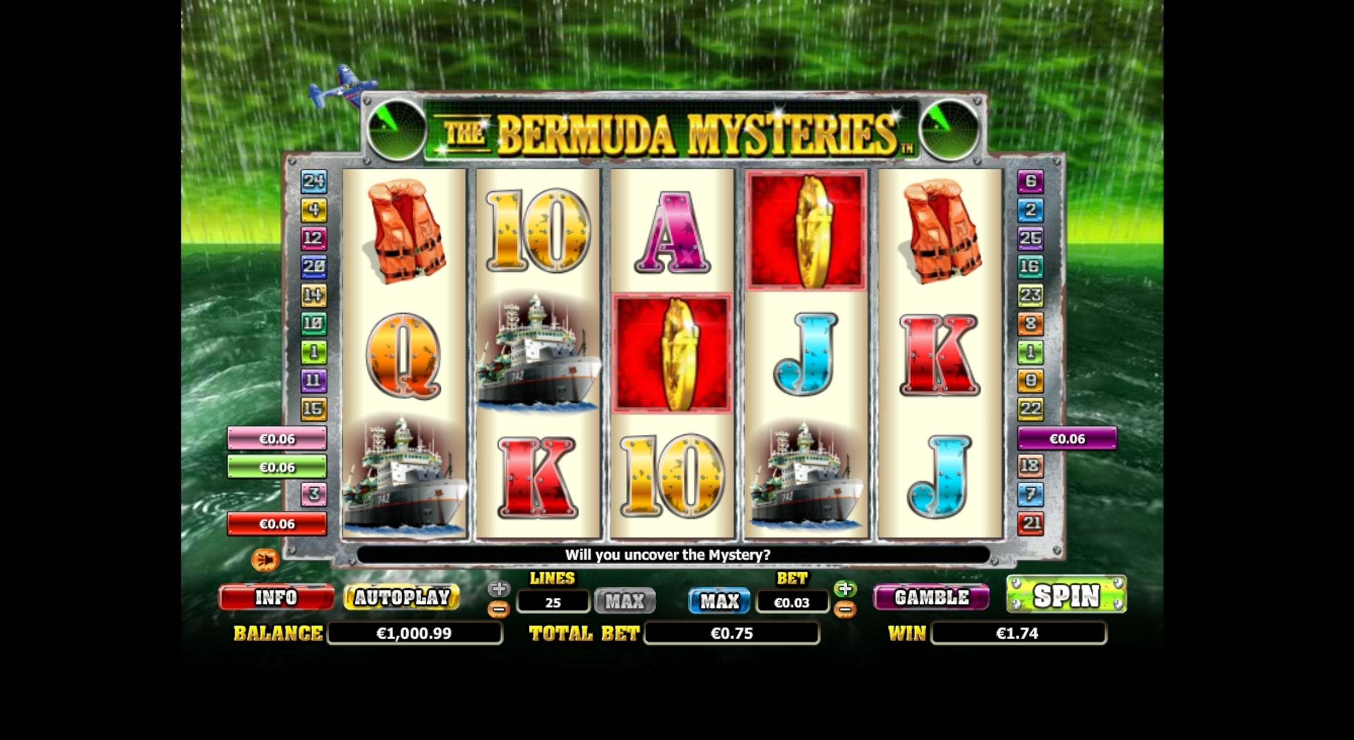 Win Money in The Bermuda Mysteries Free Slot Game by NextGen Gaming