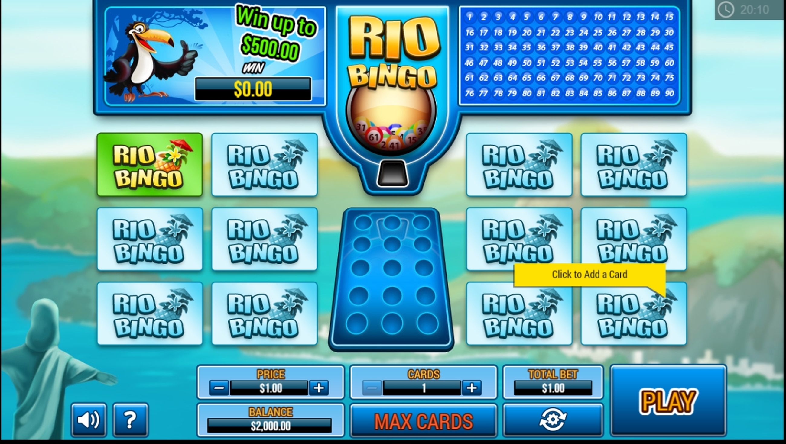 Reels in Rio Bingo Slot Game by PariPlay