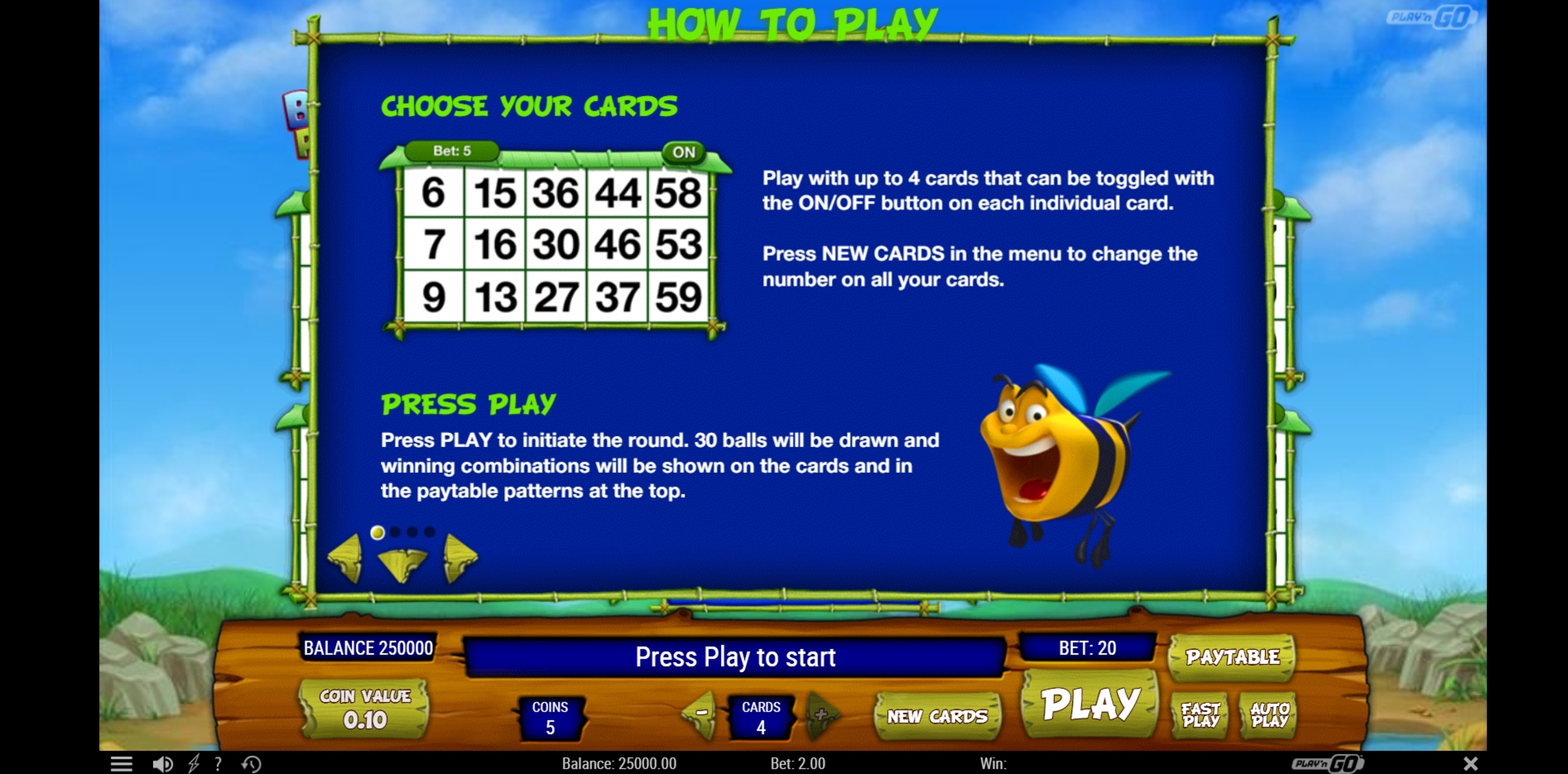 Info of Bugs Party Slot Game by Playn GO