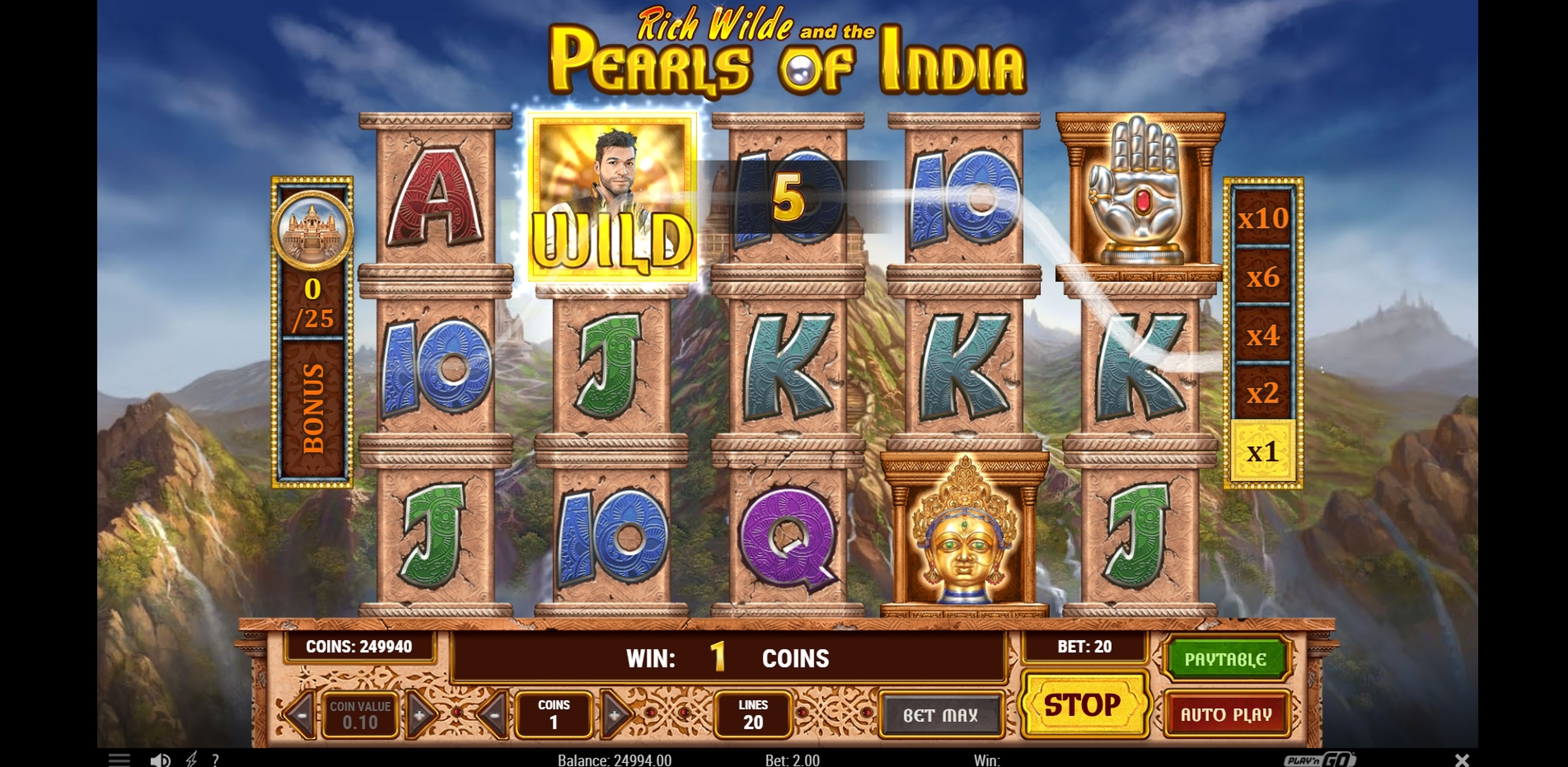 Win Money in Pearls of India Free Slot Game by Playn GO