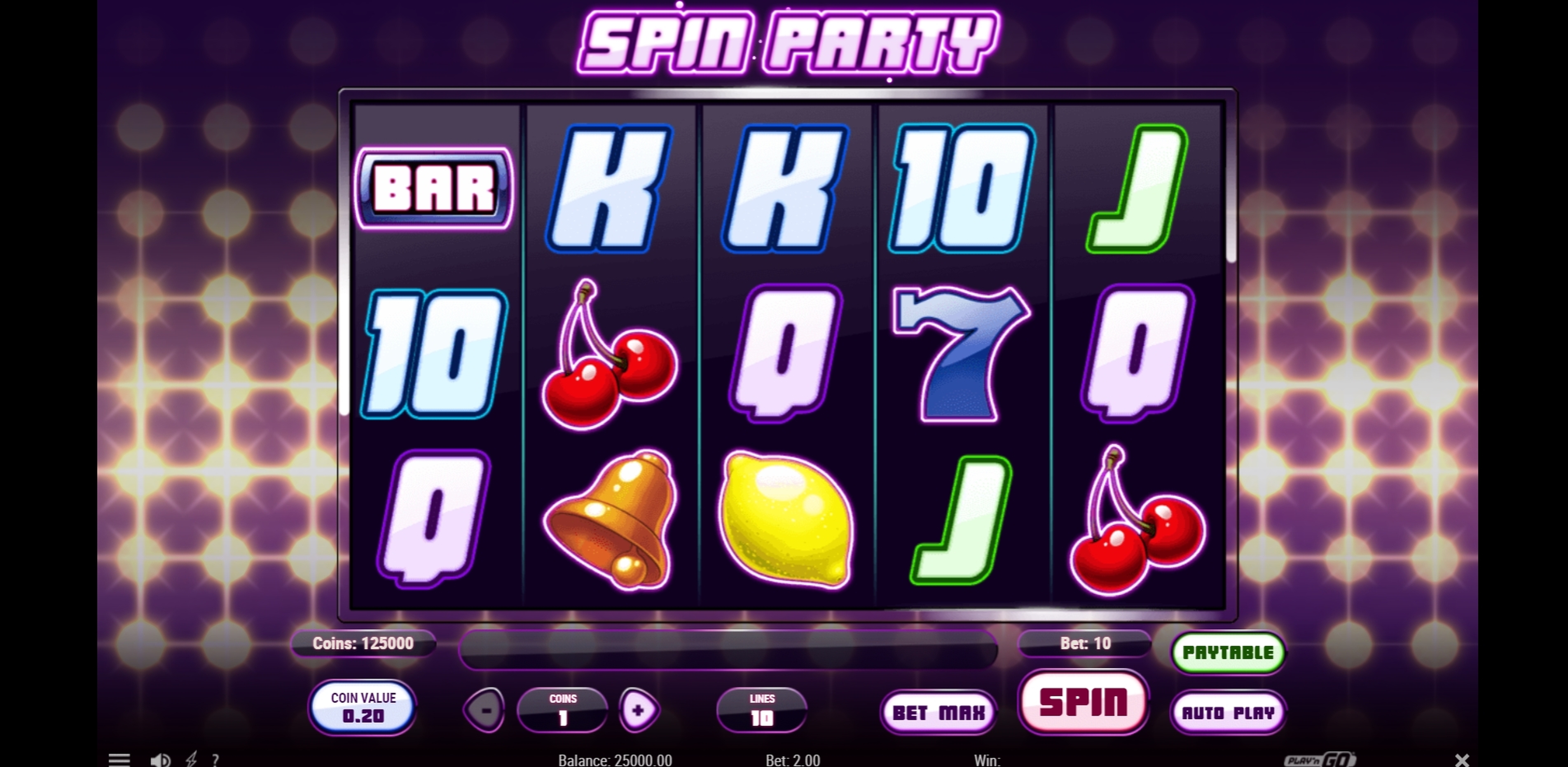 Reels in Spin Party Slot Game by Playn GO