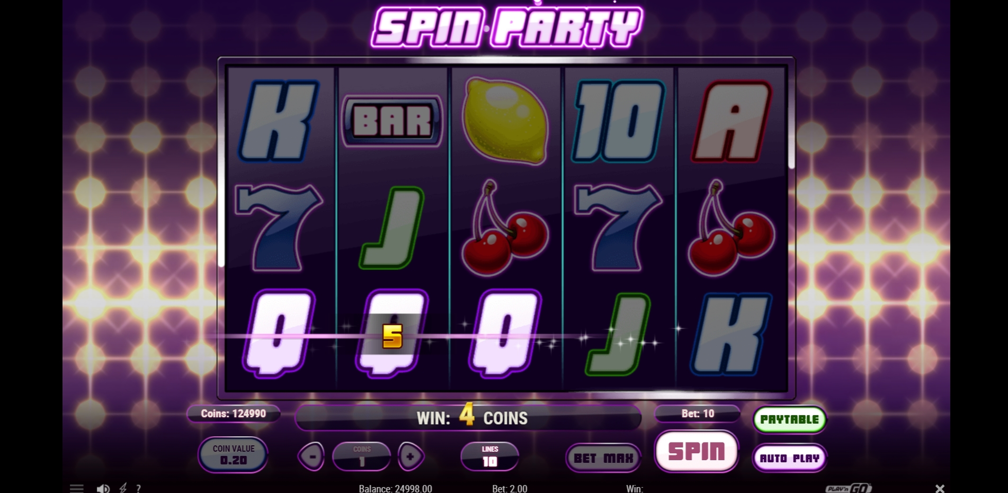 Win Money in Spin Party Free Slot Game by Playn GO