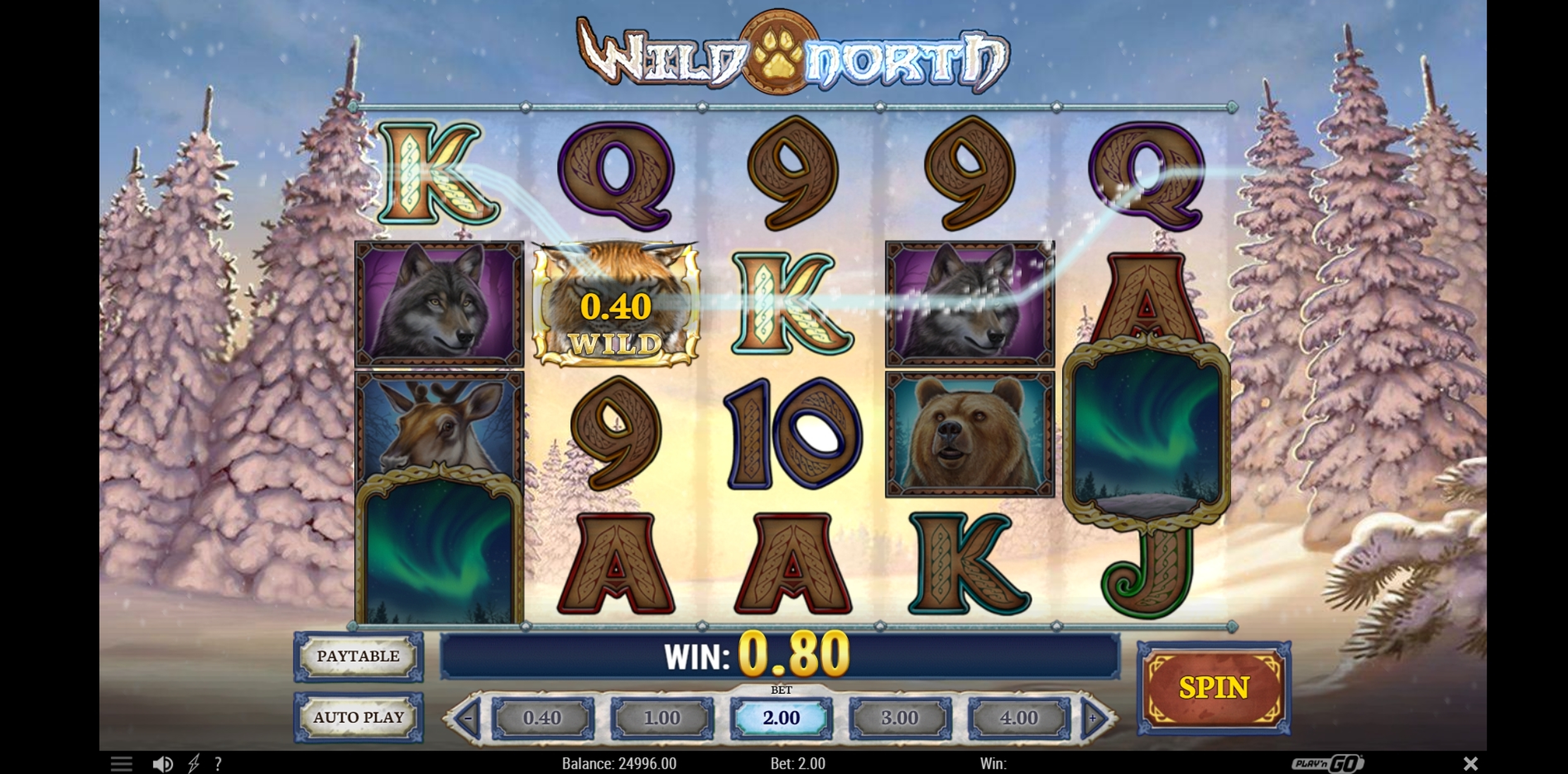 Win Money in Wild North Free Slot Game by Playn GO