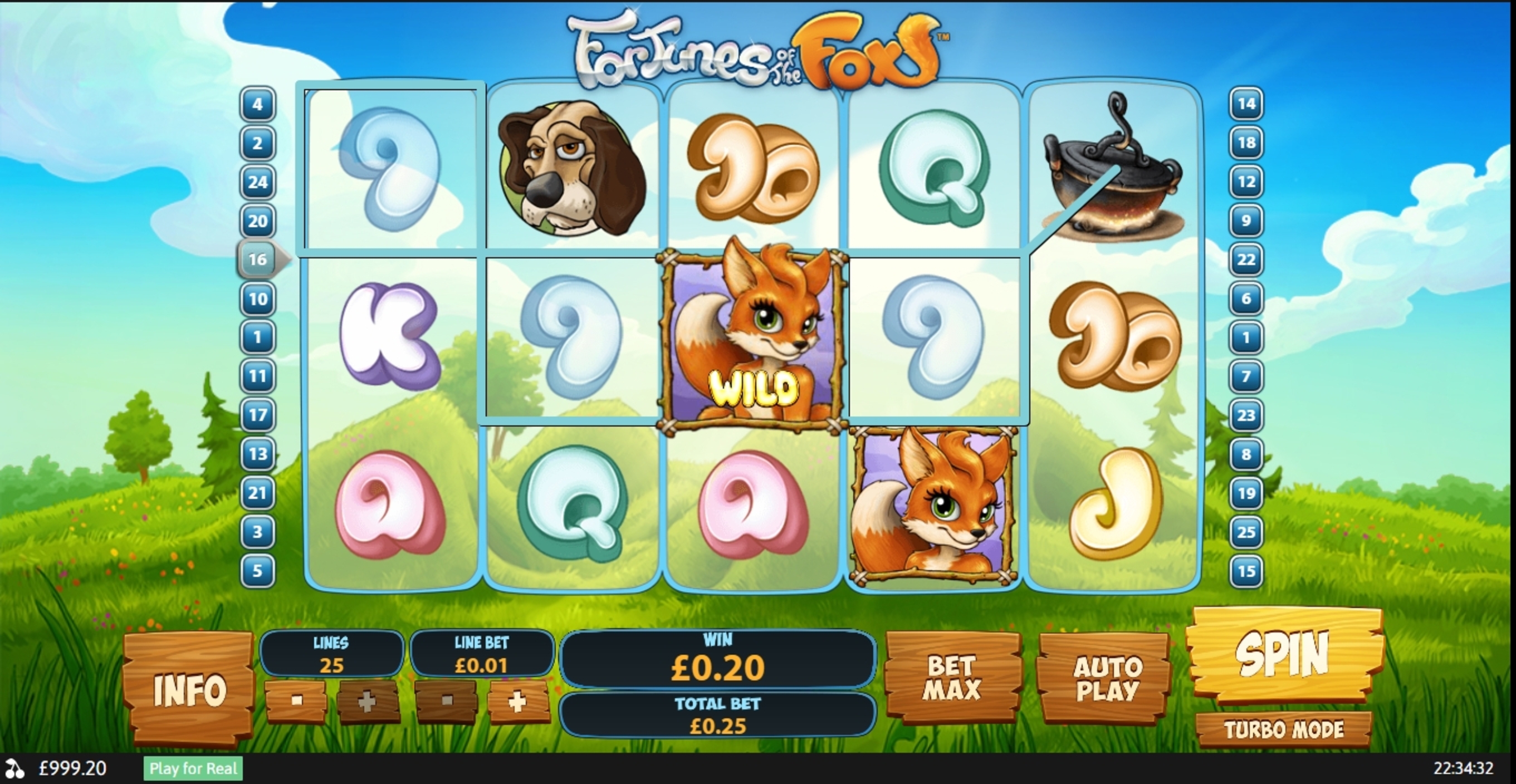 Win Money in Fortunes Of The Fox Free Slot Game by Playtech
