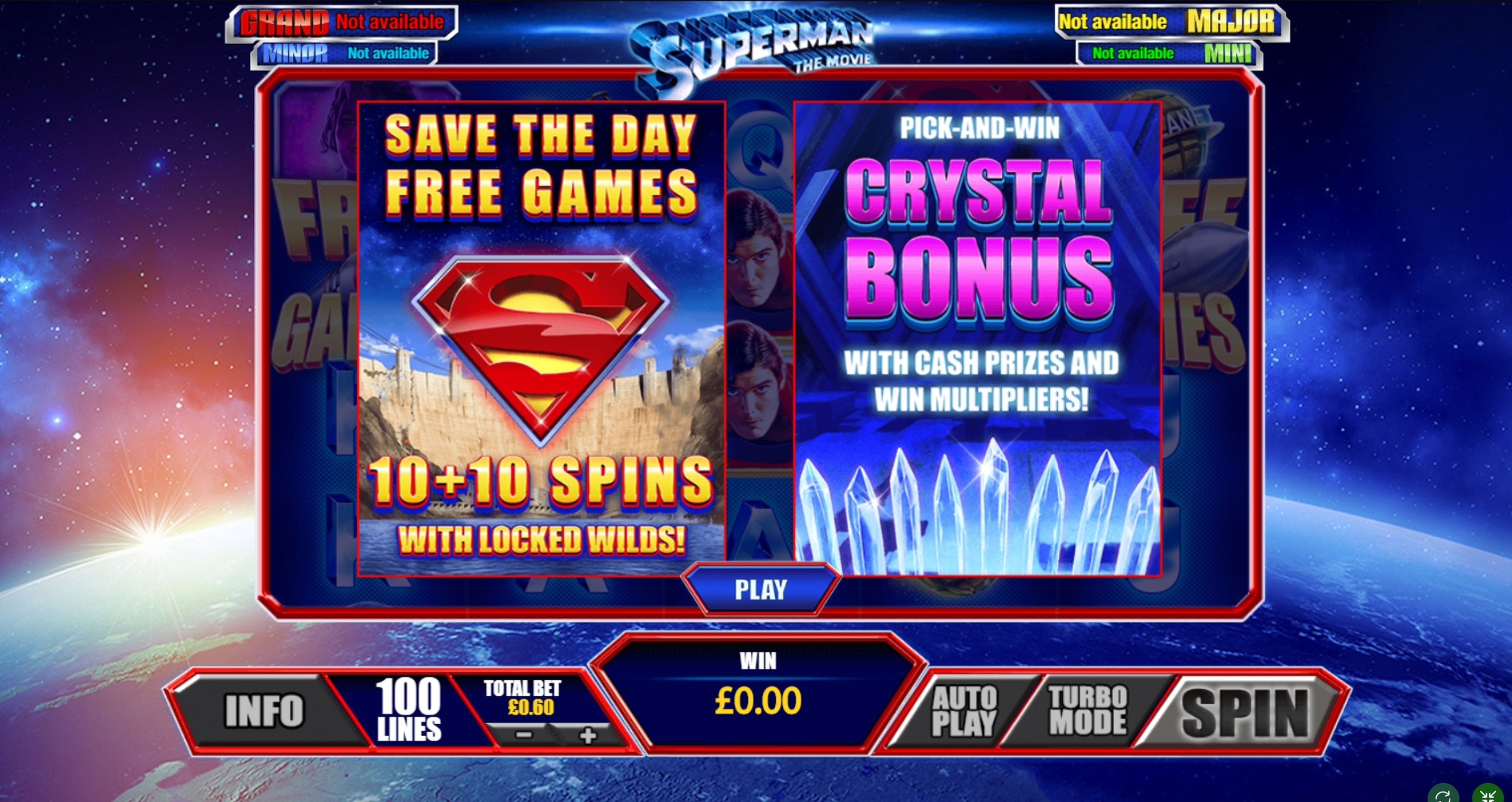 Play Superman The Movie Free Casino Slot Game by Playtech