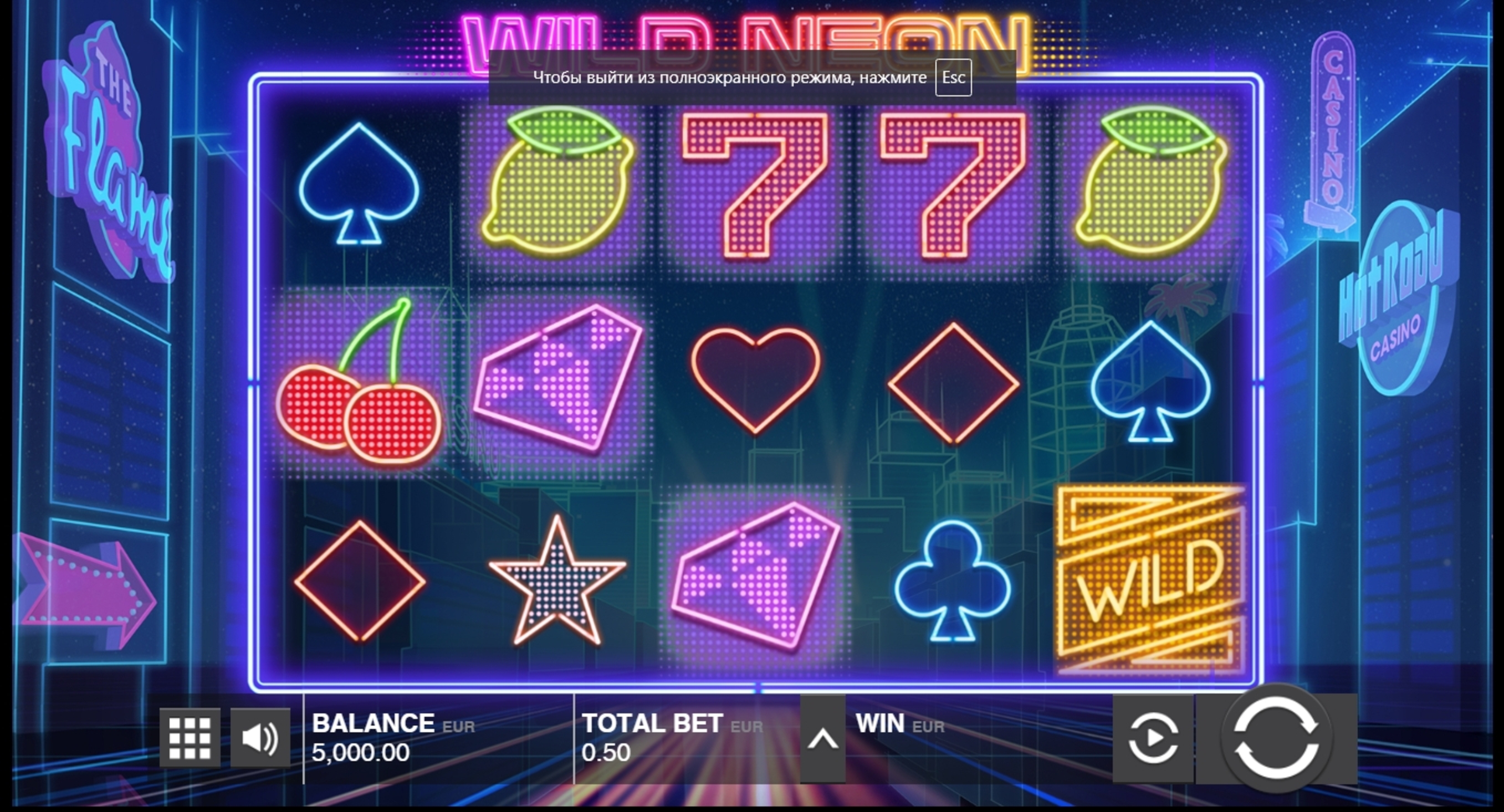 Reels in Wild Neon Slot Game by Push Gaming