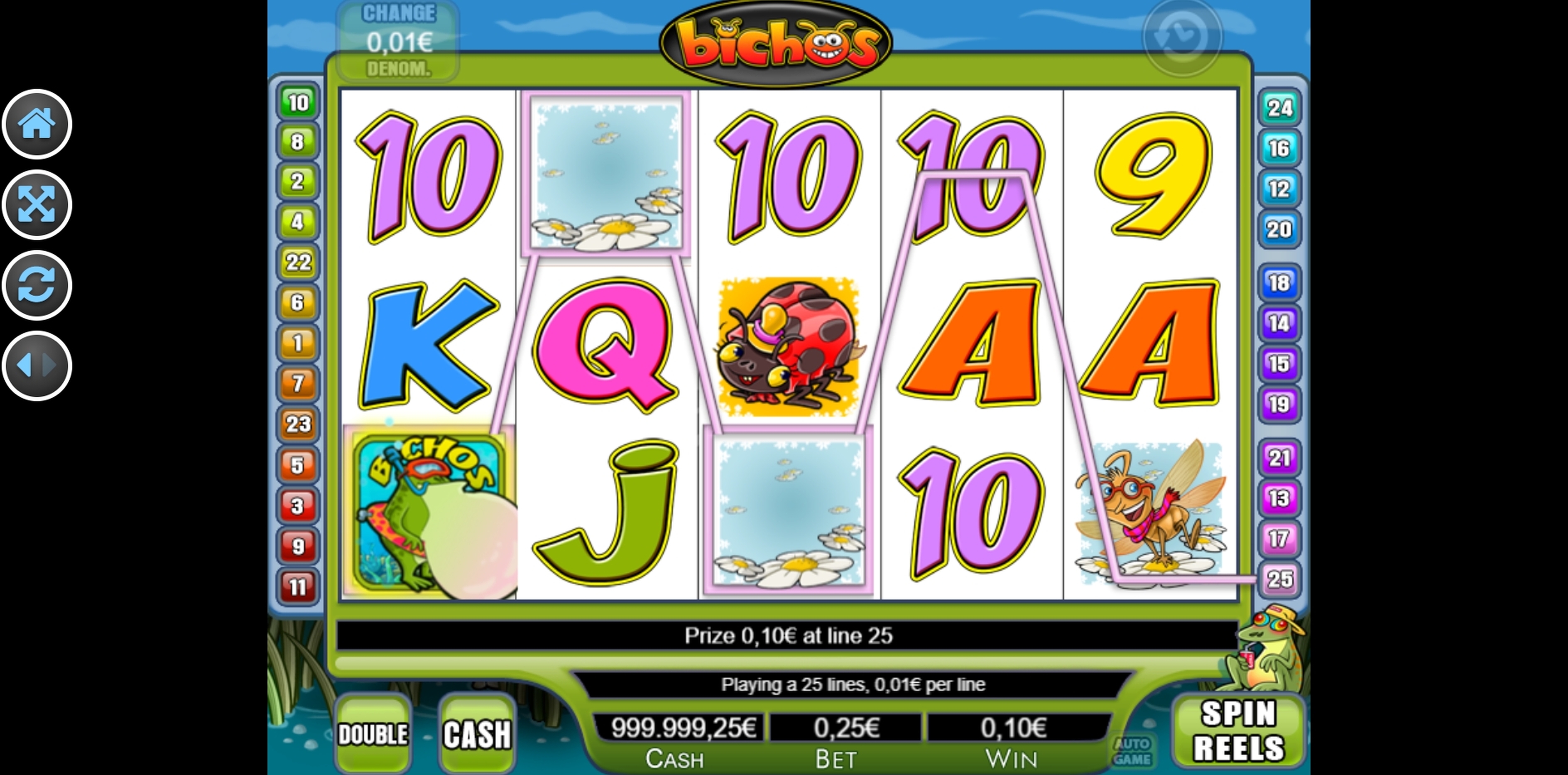 Win Money in Bichos Free Slot Game by R. Franco