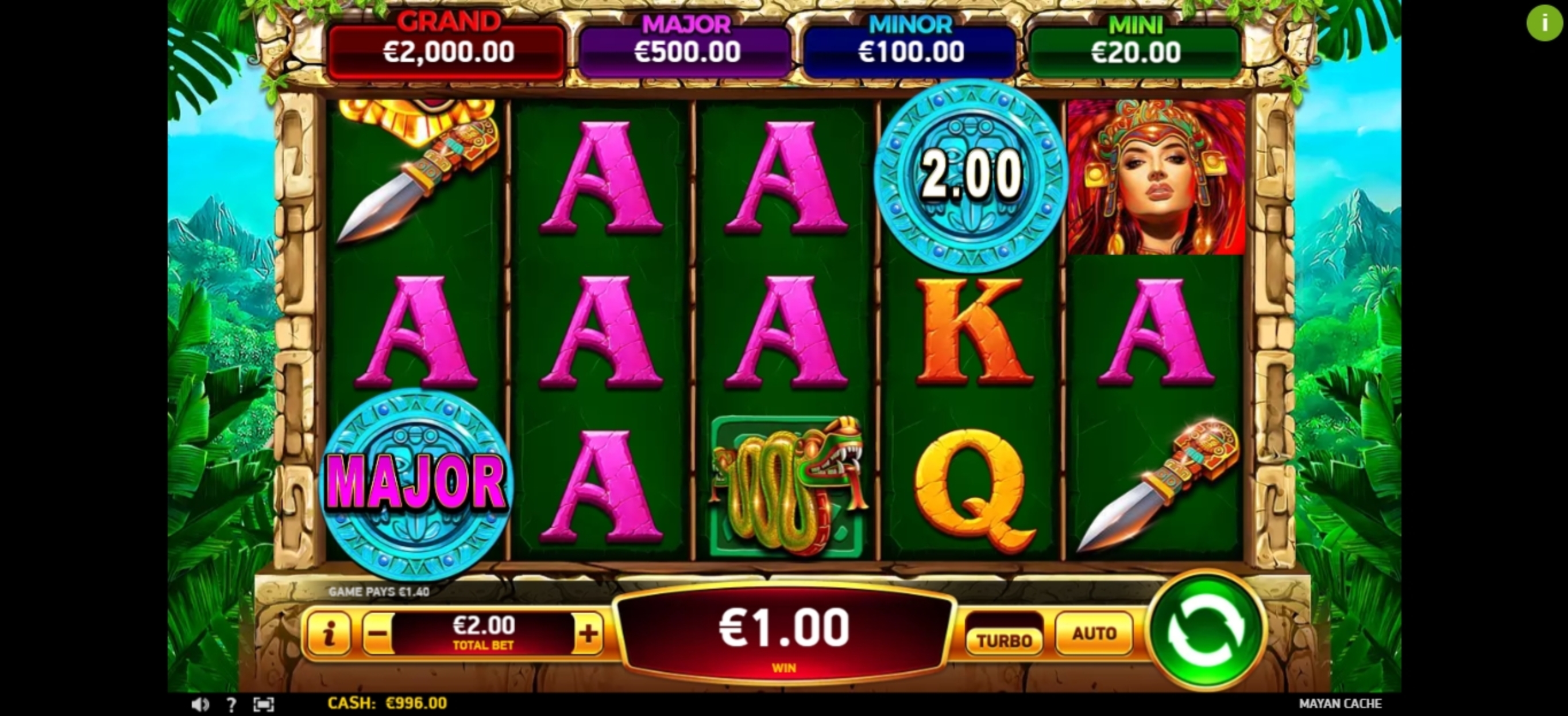 Win Money in Mayan Cache Free Slot Game by Ruby Play