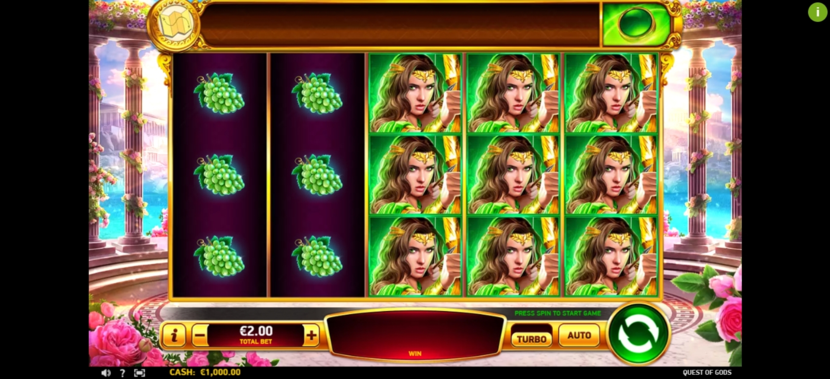 Reels in Quest of Gods Slot Game by Ruby Play