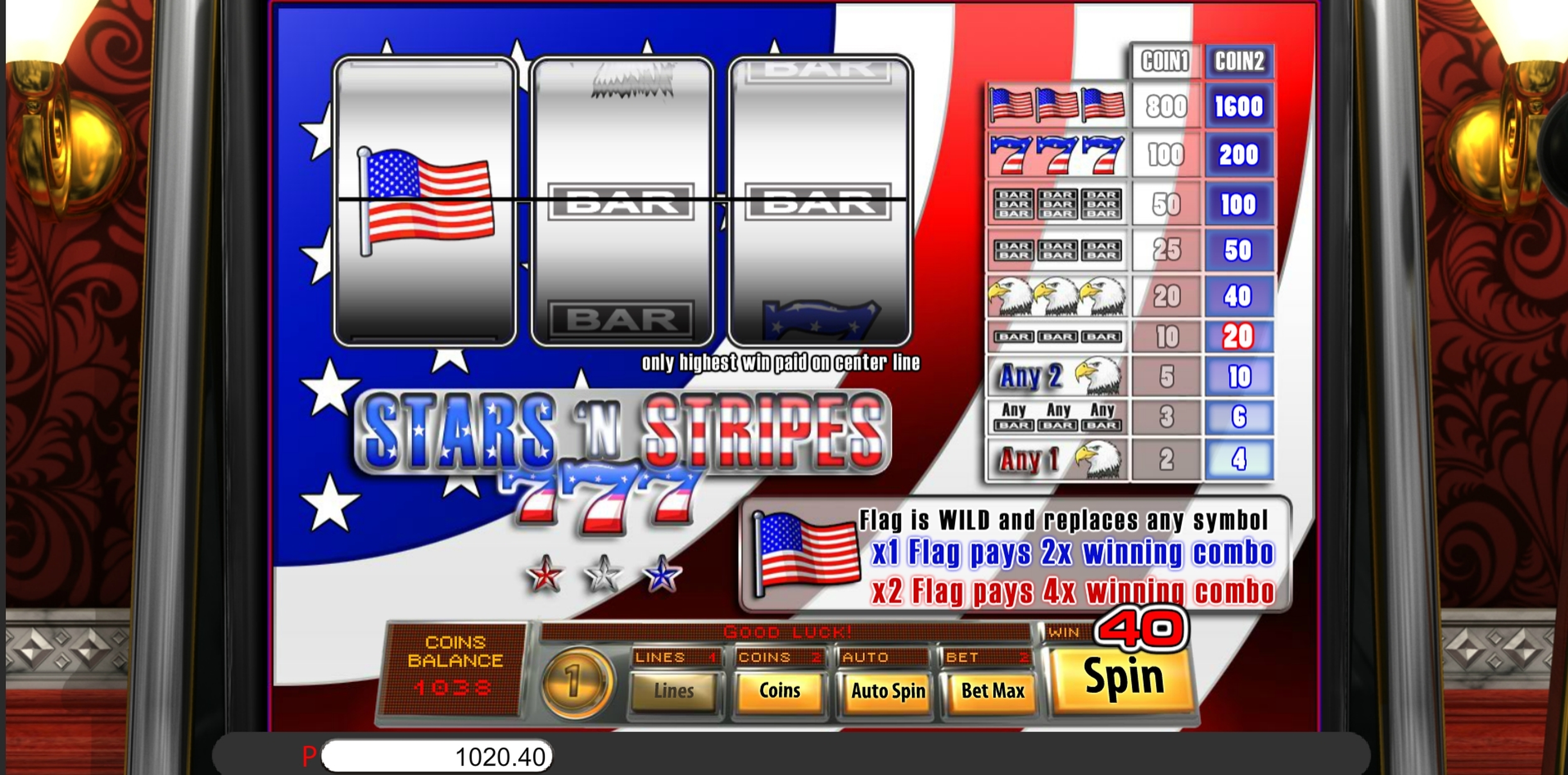 Win Money in Stars And Stripes Free Slot Game by saucify