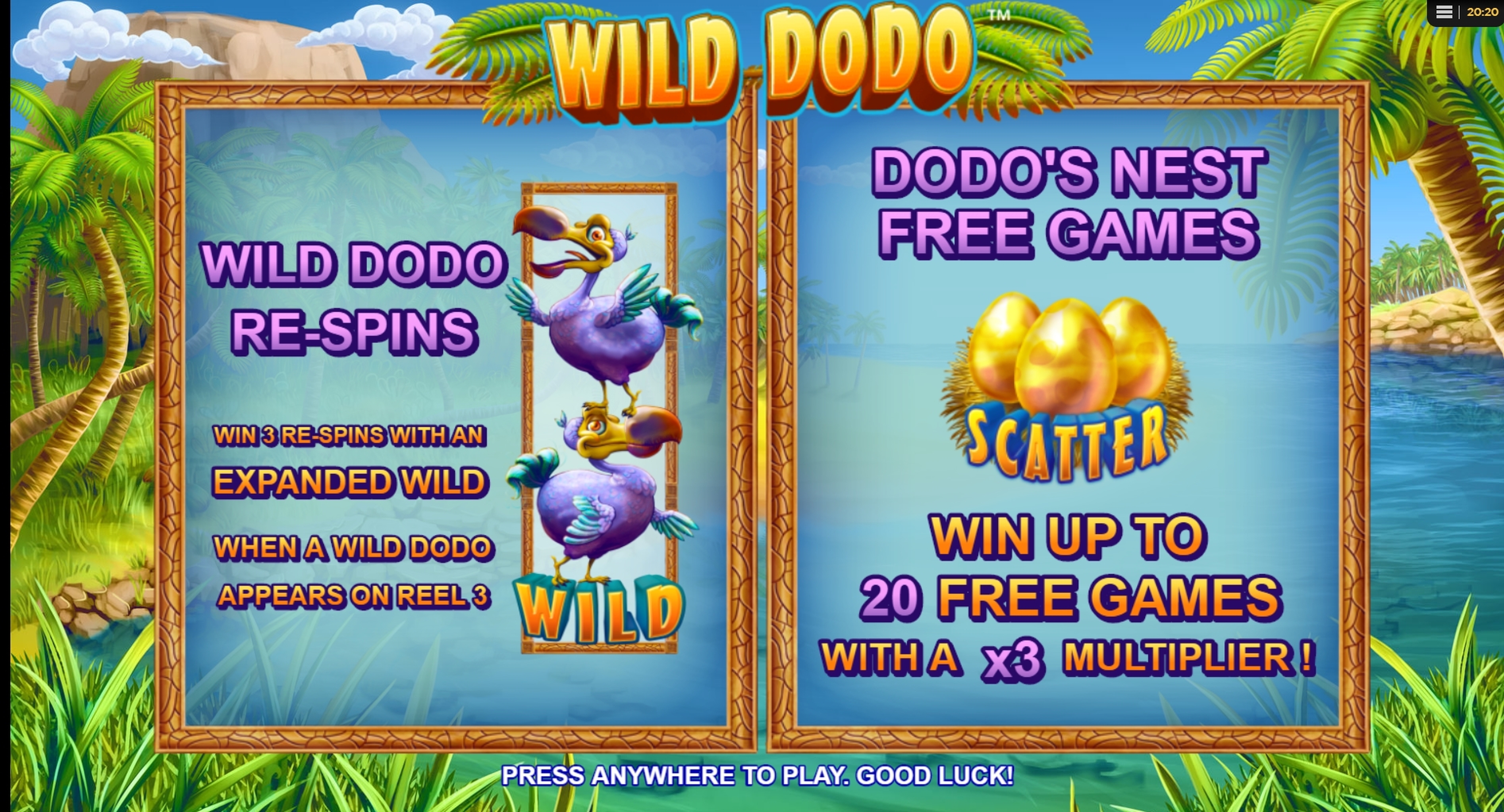Play Wild Dodo Free Casino Slot Game by Side City Studios