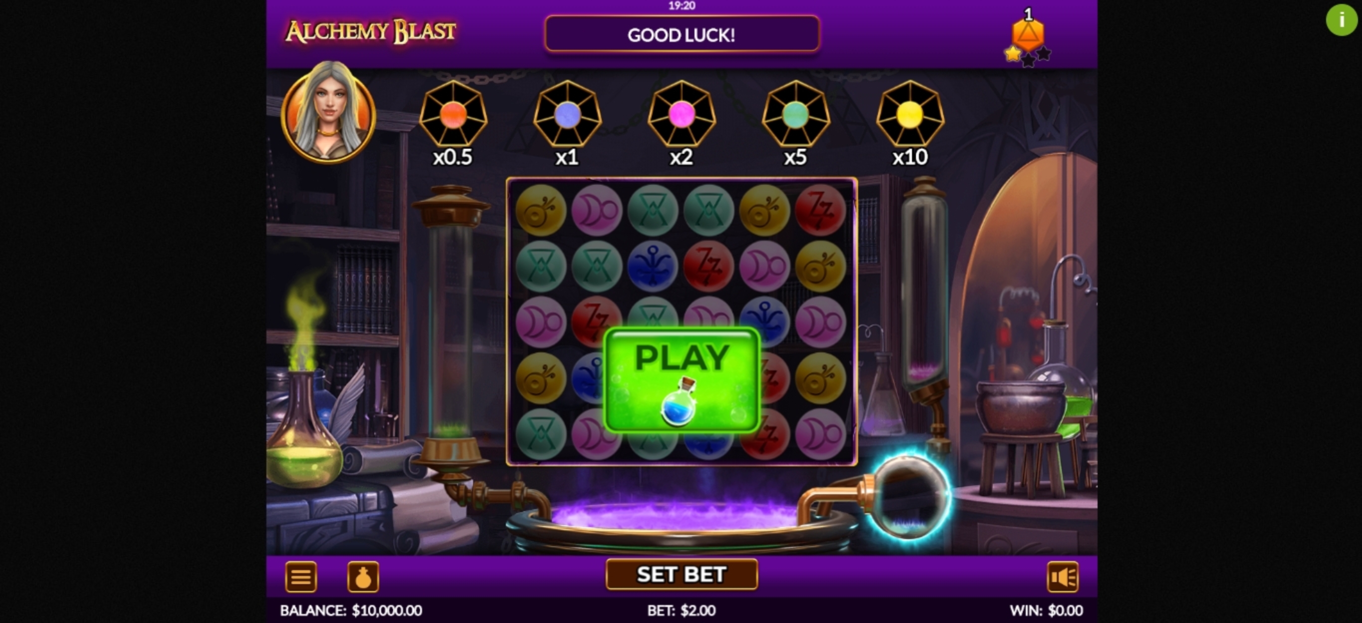 Reels in Alchemy Blast Slot Game by Skillzzgaming