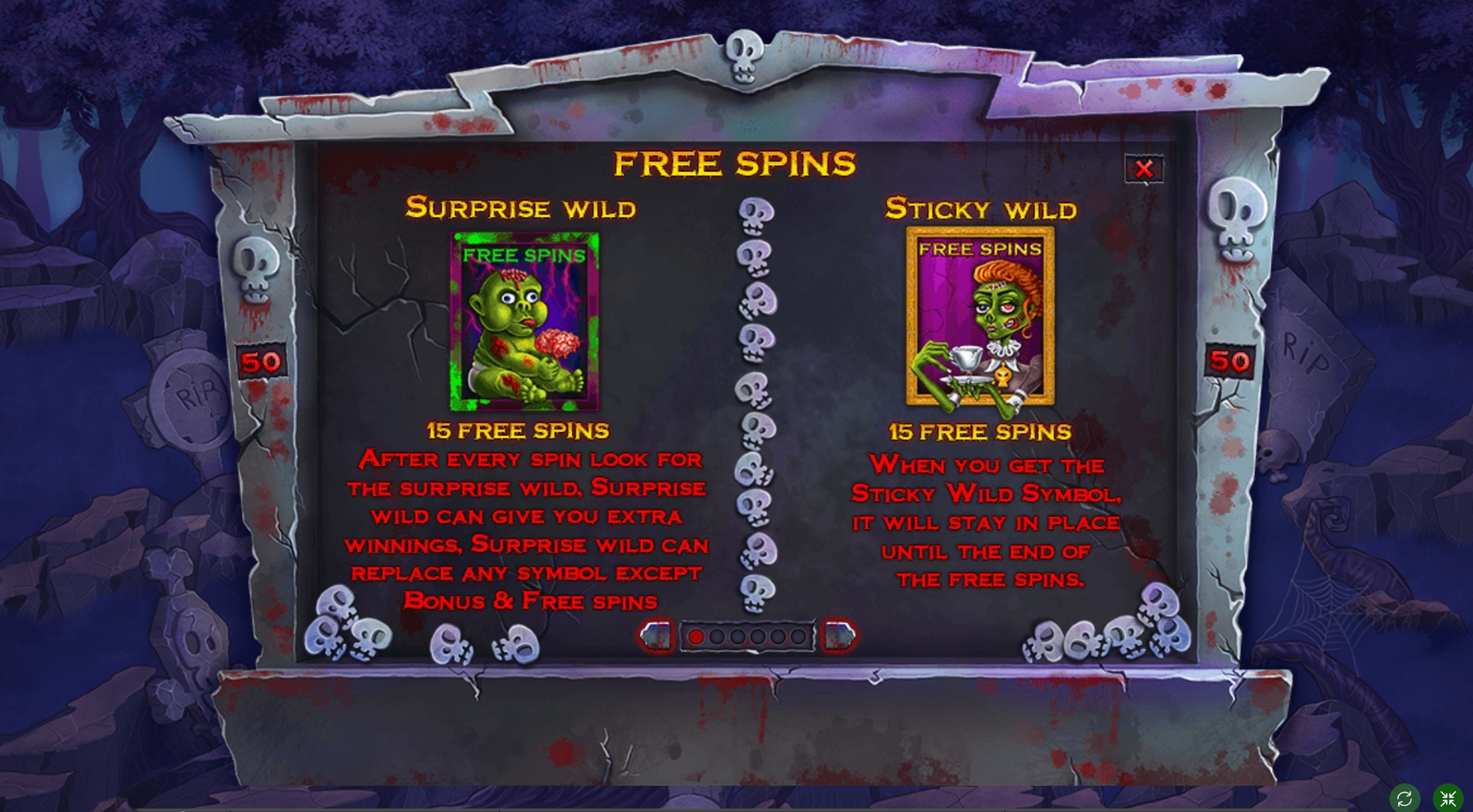Info of Zombie slot mania Slot Game by Spinomenal