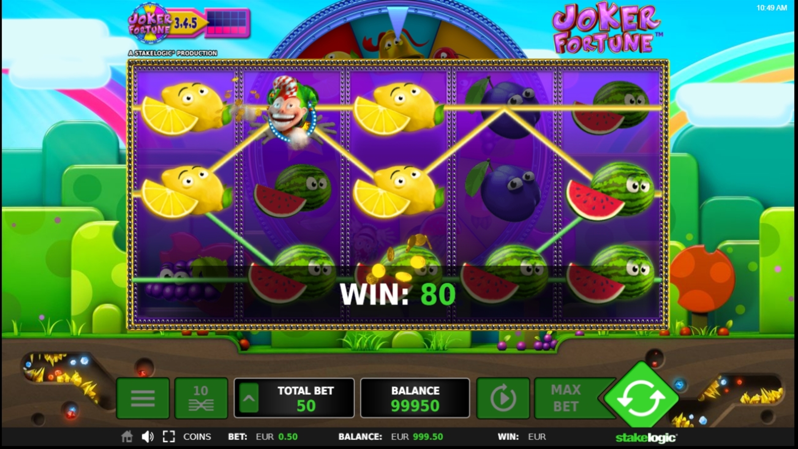 Win Money in Joker Fortune Free Slot Game by Stakelogic