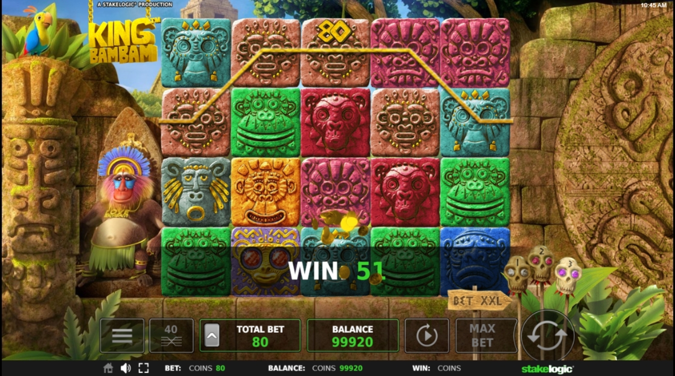 Win Money in King Bam Bam Free Slot Game by Stakelogic