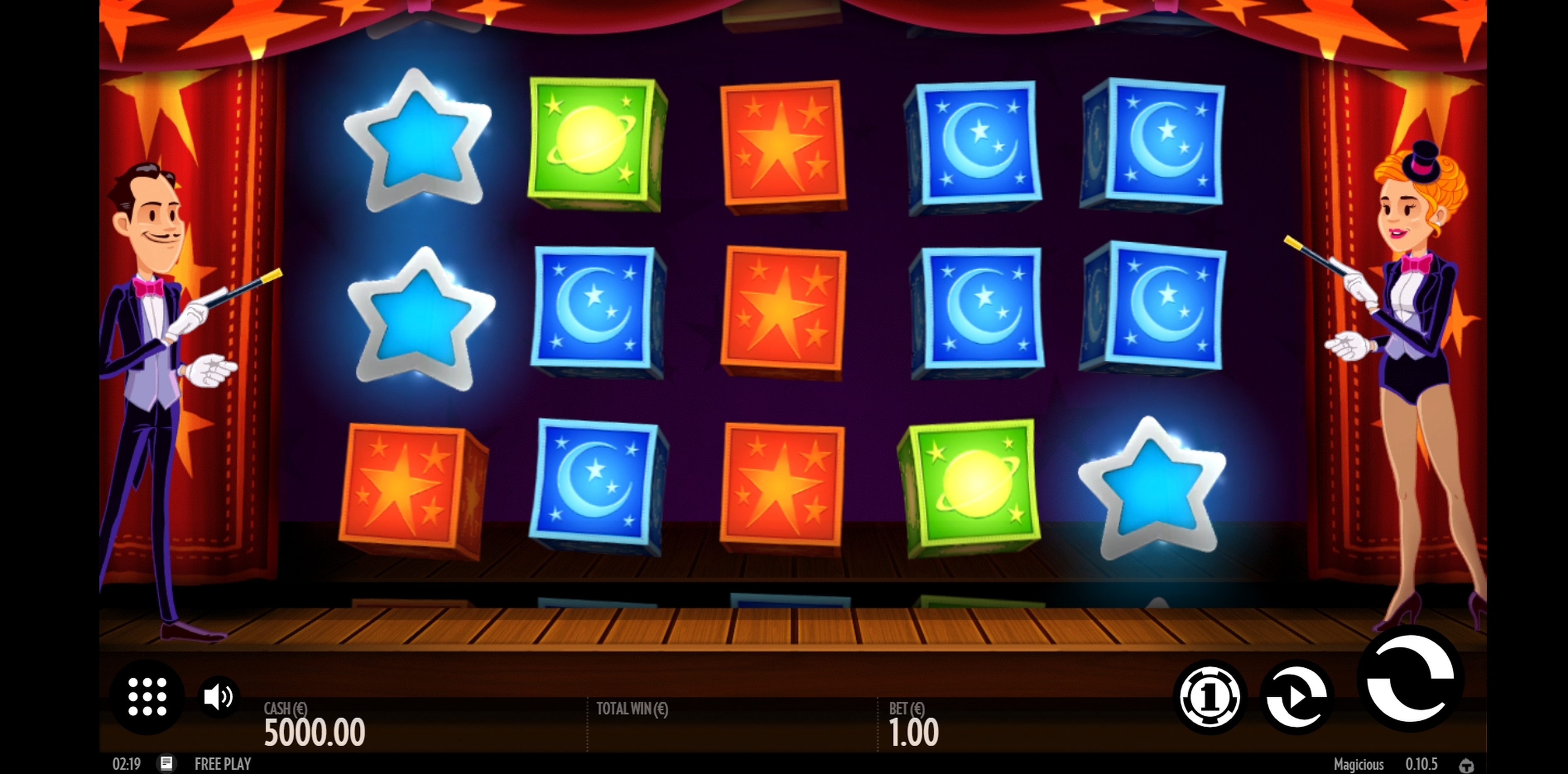 Reels in Magicious Slot Game by Thunderkick