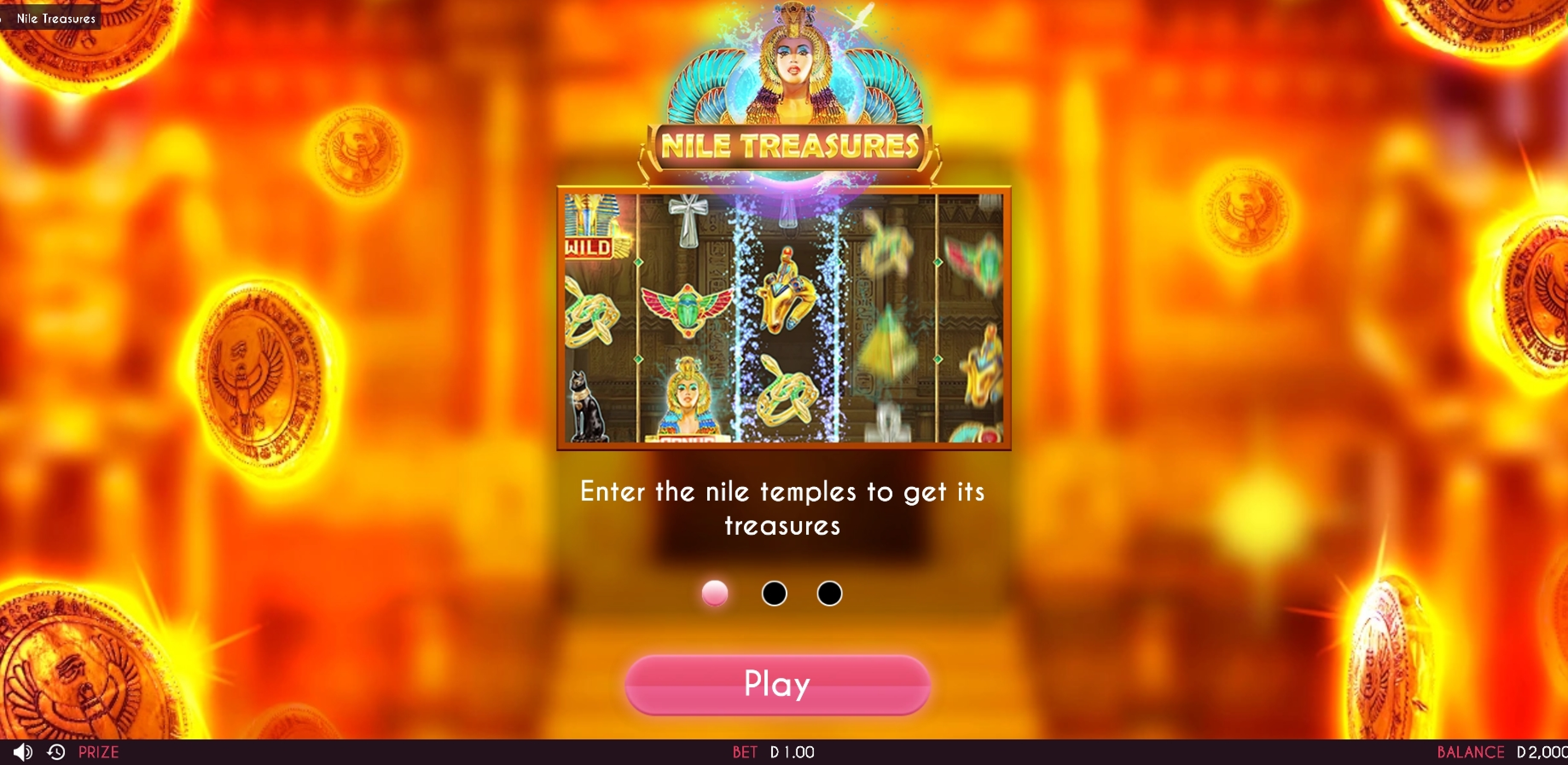 Play Nile Treasures Free Casino Slot Game by Triple Cherry