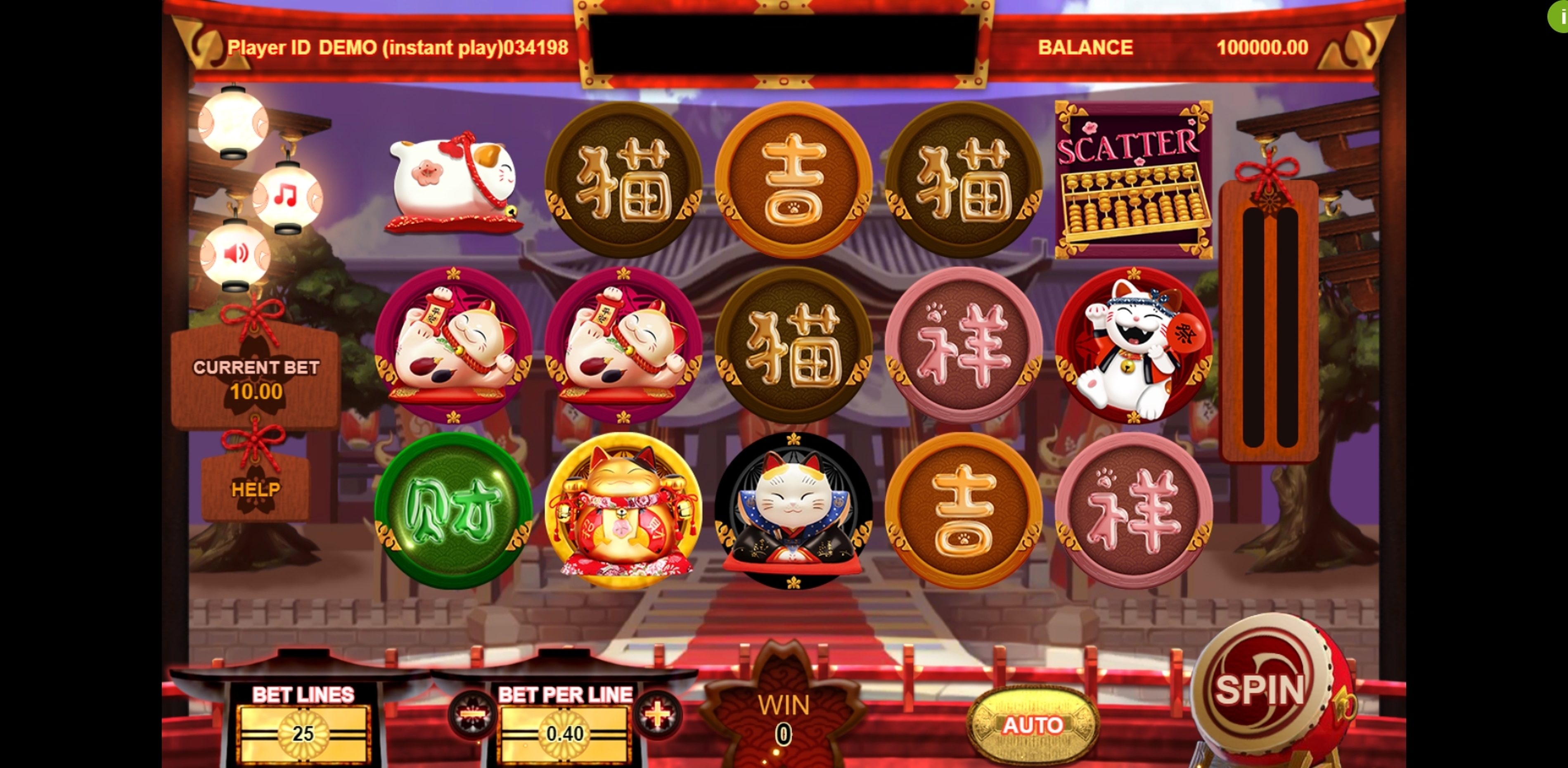 Fortune Cat (Triple Profits Games) demo