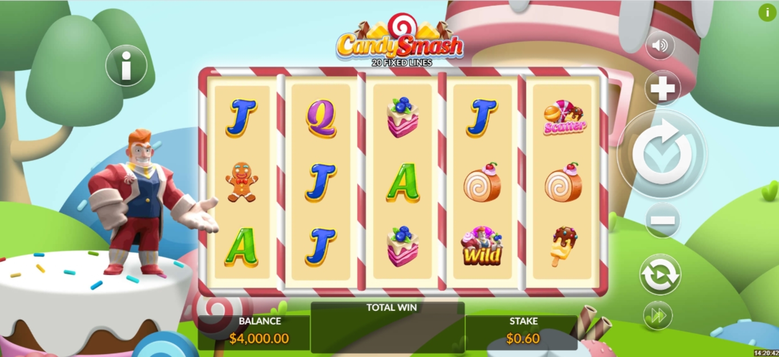Reels in Candy Smash Slot Game by Maverick