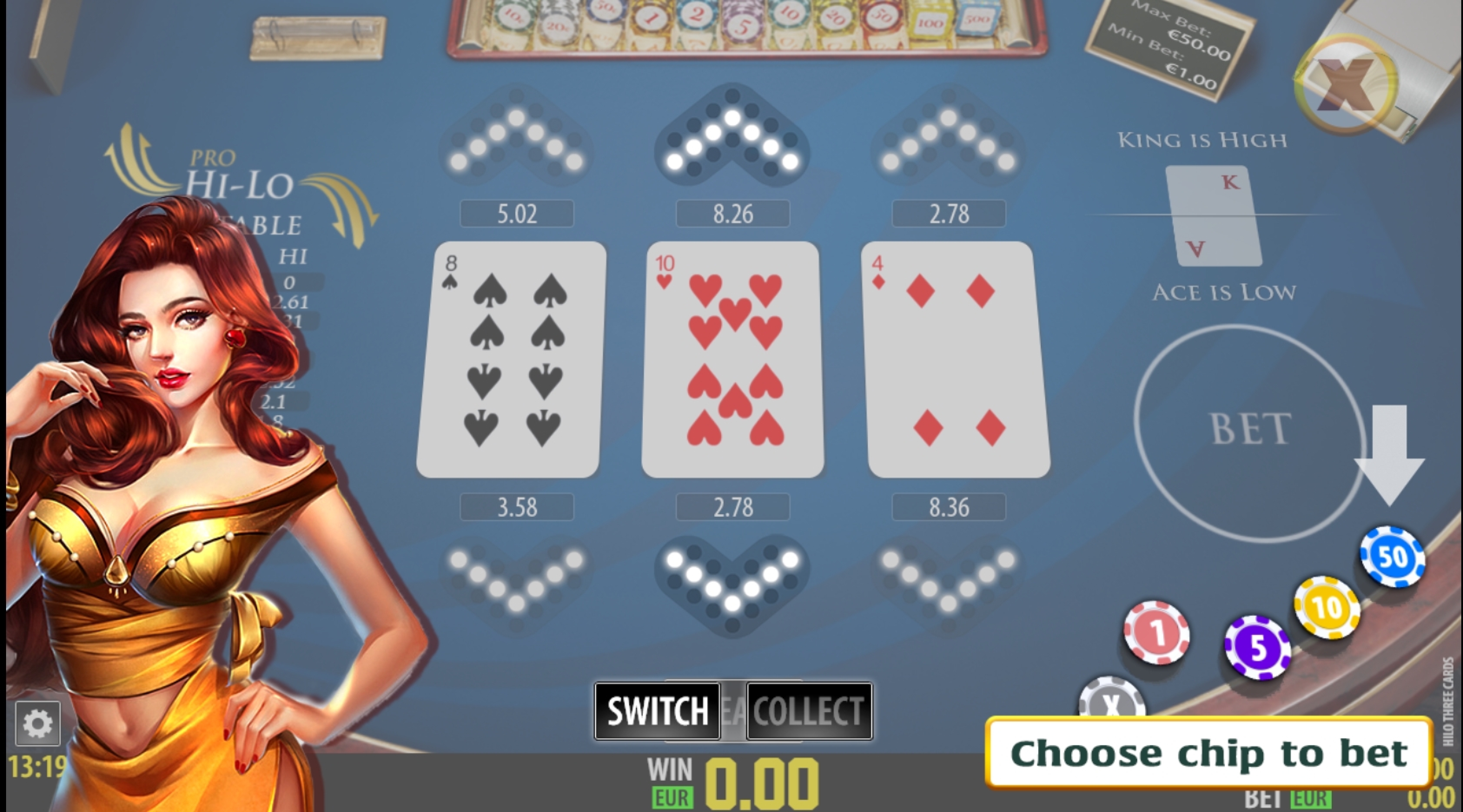 Info of Hi-Lo Pro Slot Game by World Match